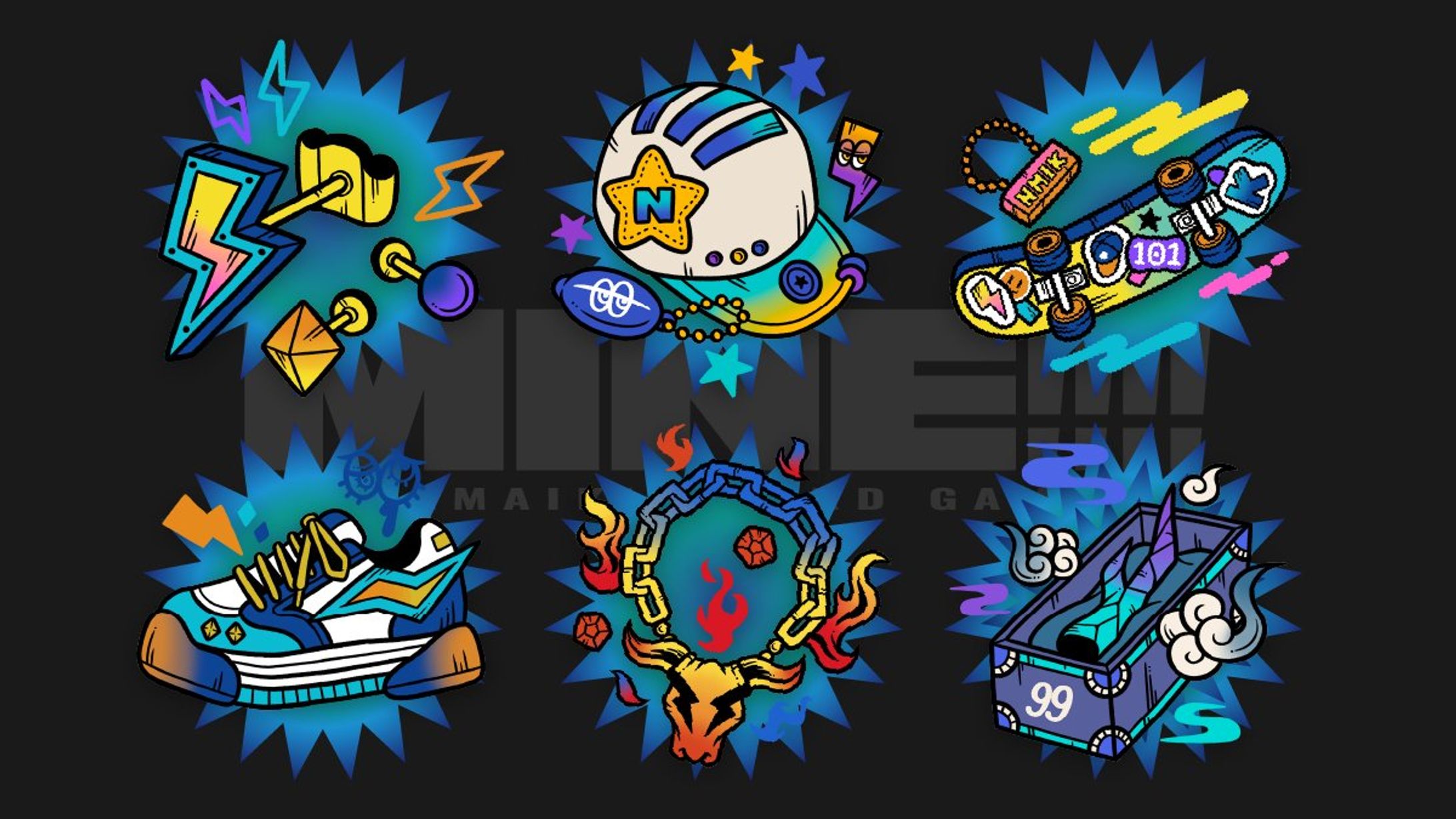 【works】MINE!!!! -ナマイキボードゲーム-【アイテムカードイラスト】-1