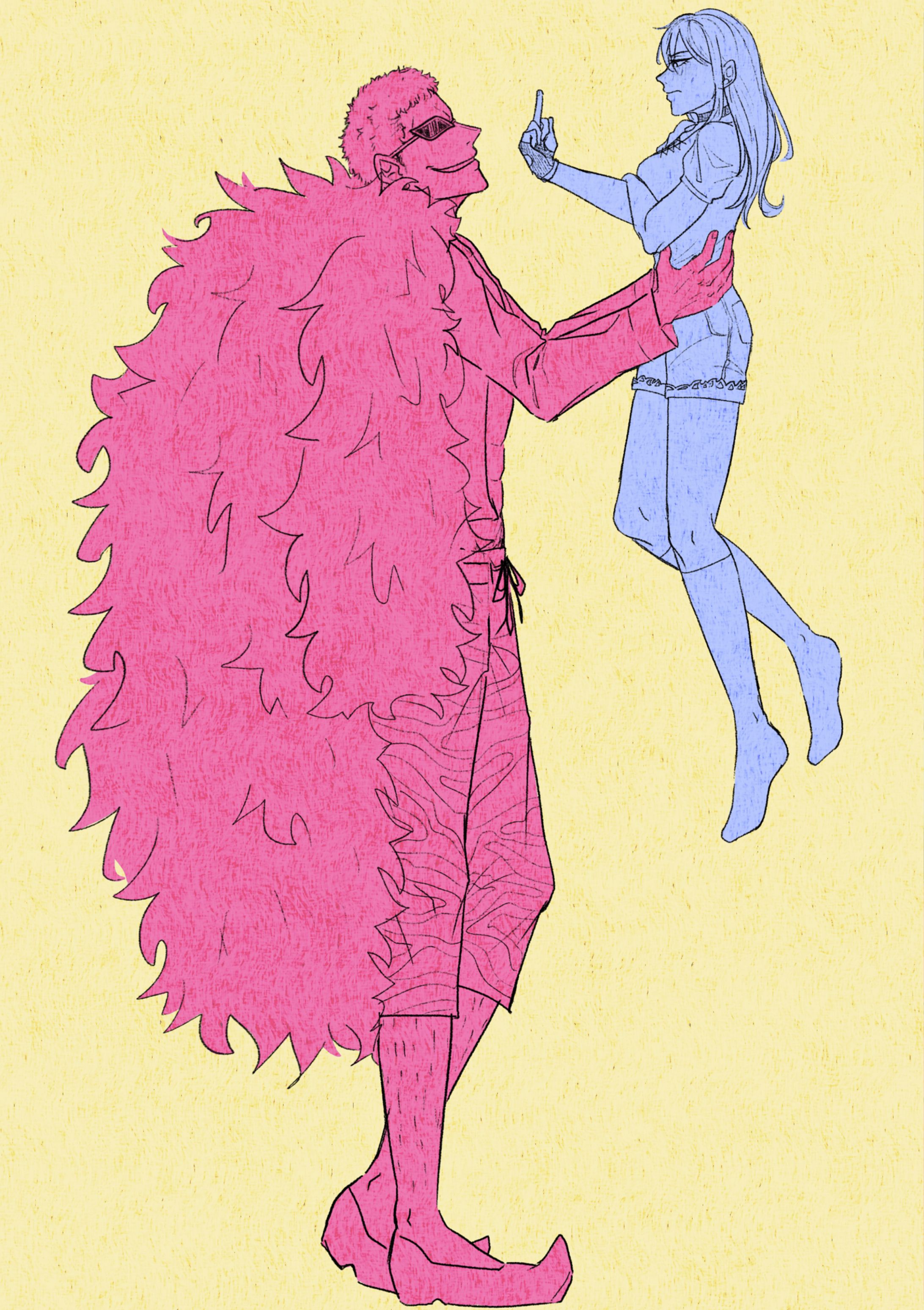 Artwork - Full body, 2 characters, sketch 1/9/2025-1
