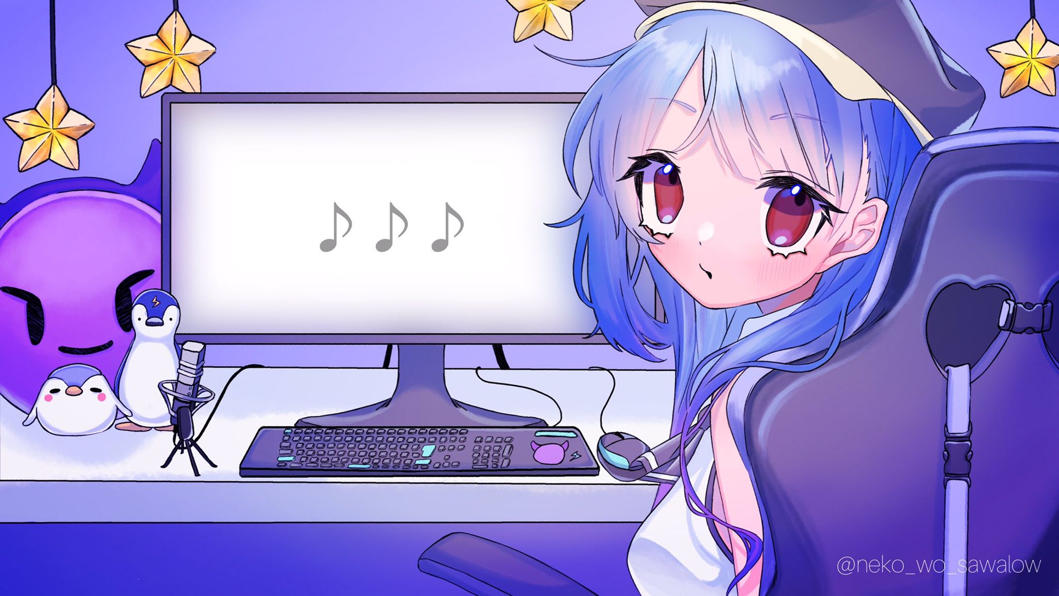 Vsinger拠鳥きまゆ配信待機画面-1