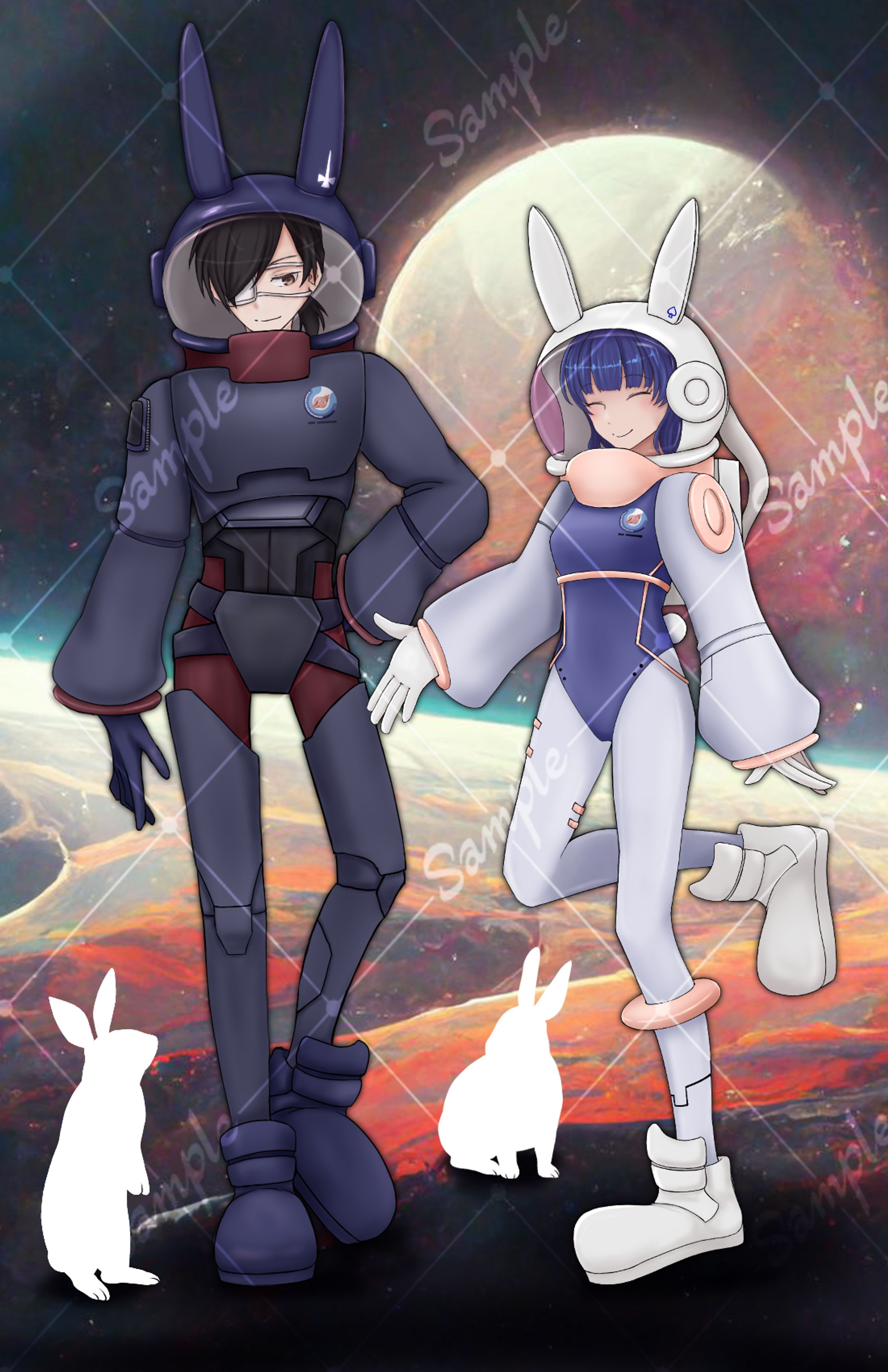 全身立ち絵（宇宙服）-1