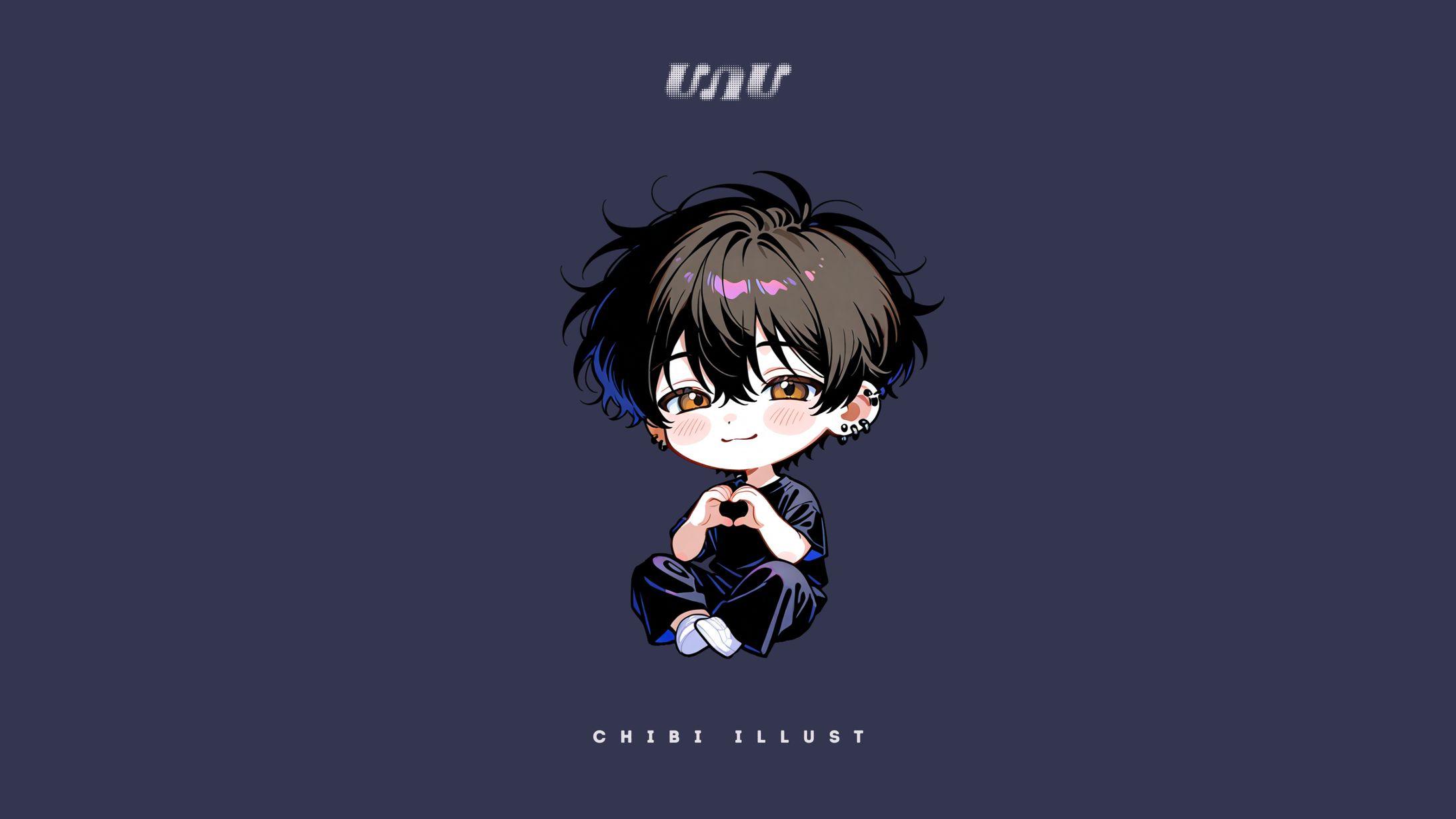 CHIBI ILLUST / 黒猫-1