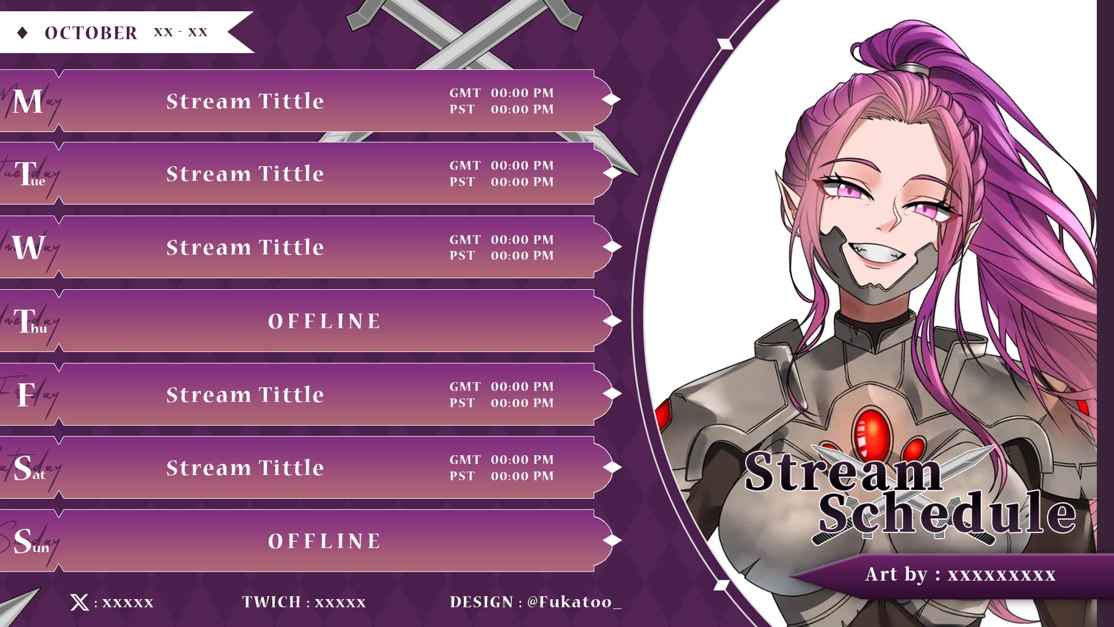 Stream Schedule-1