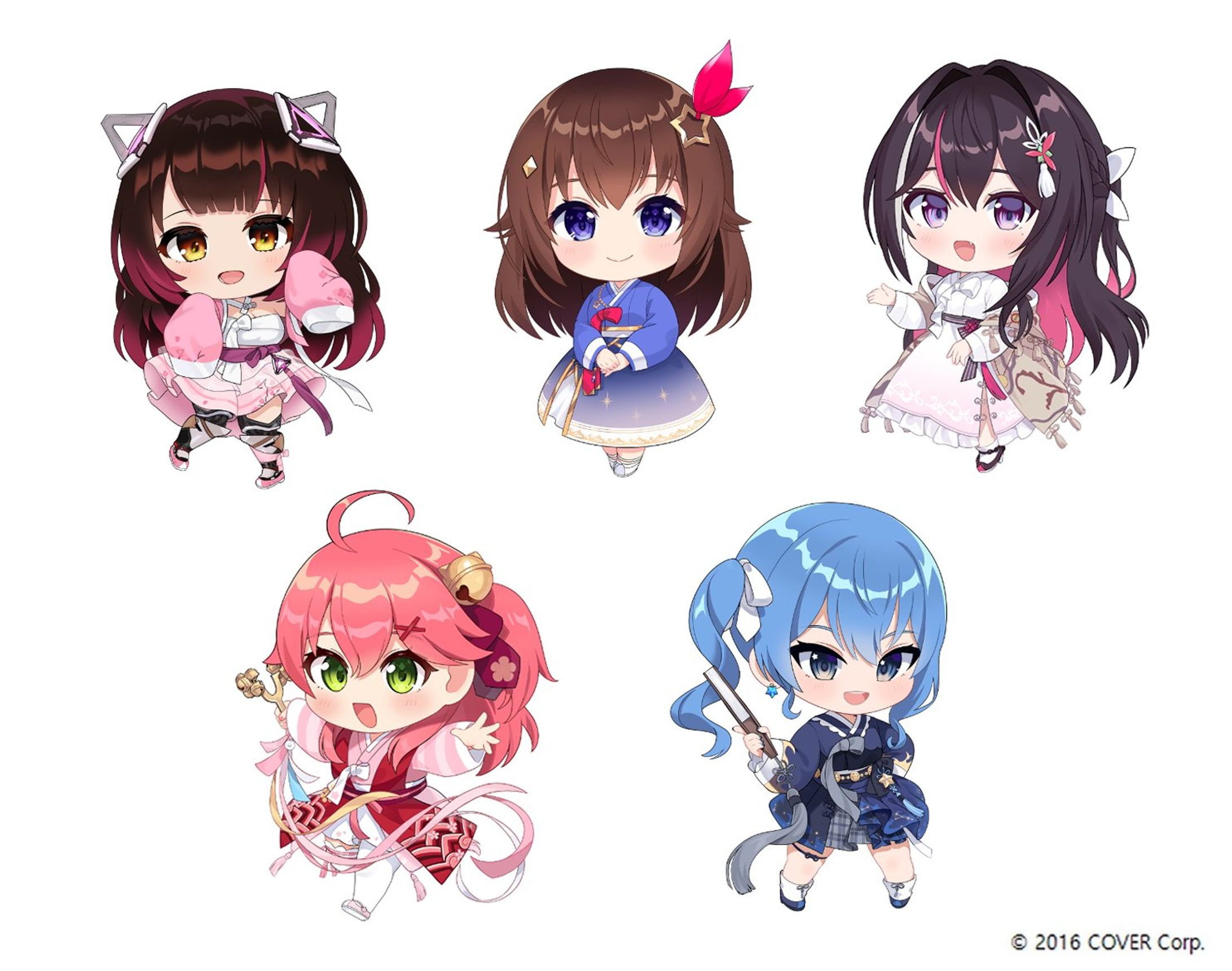 【hololive X ANIPLUS】  HOLOLIVE 0期生 韓国コラボカフェ SDイラスト-1