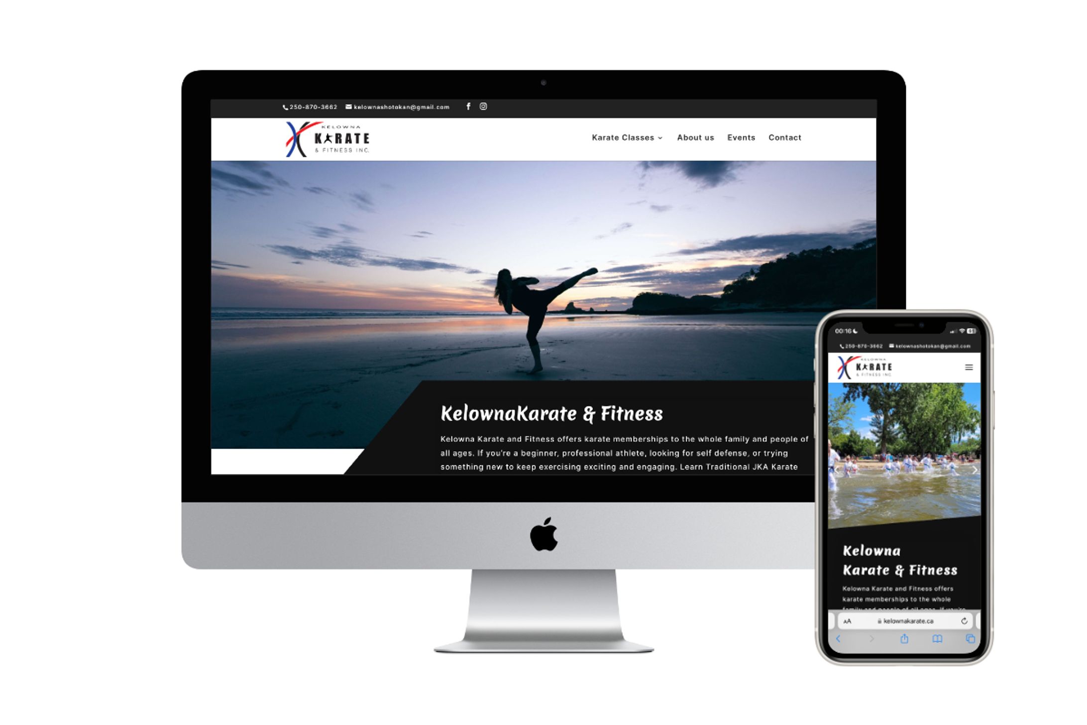 Website Design & Development - Kelowna Karate-1