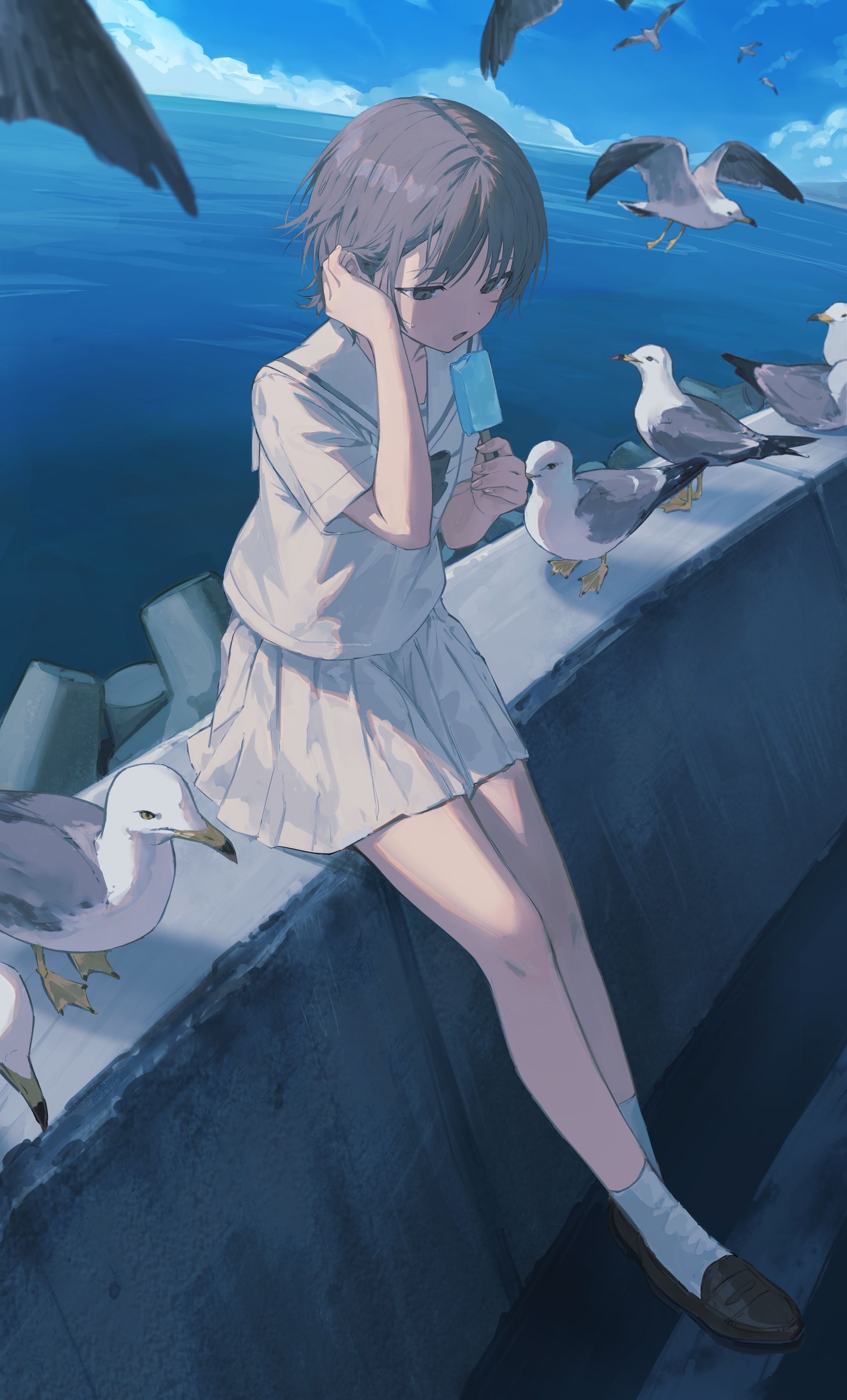 海と制服-1