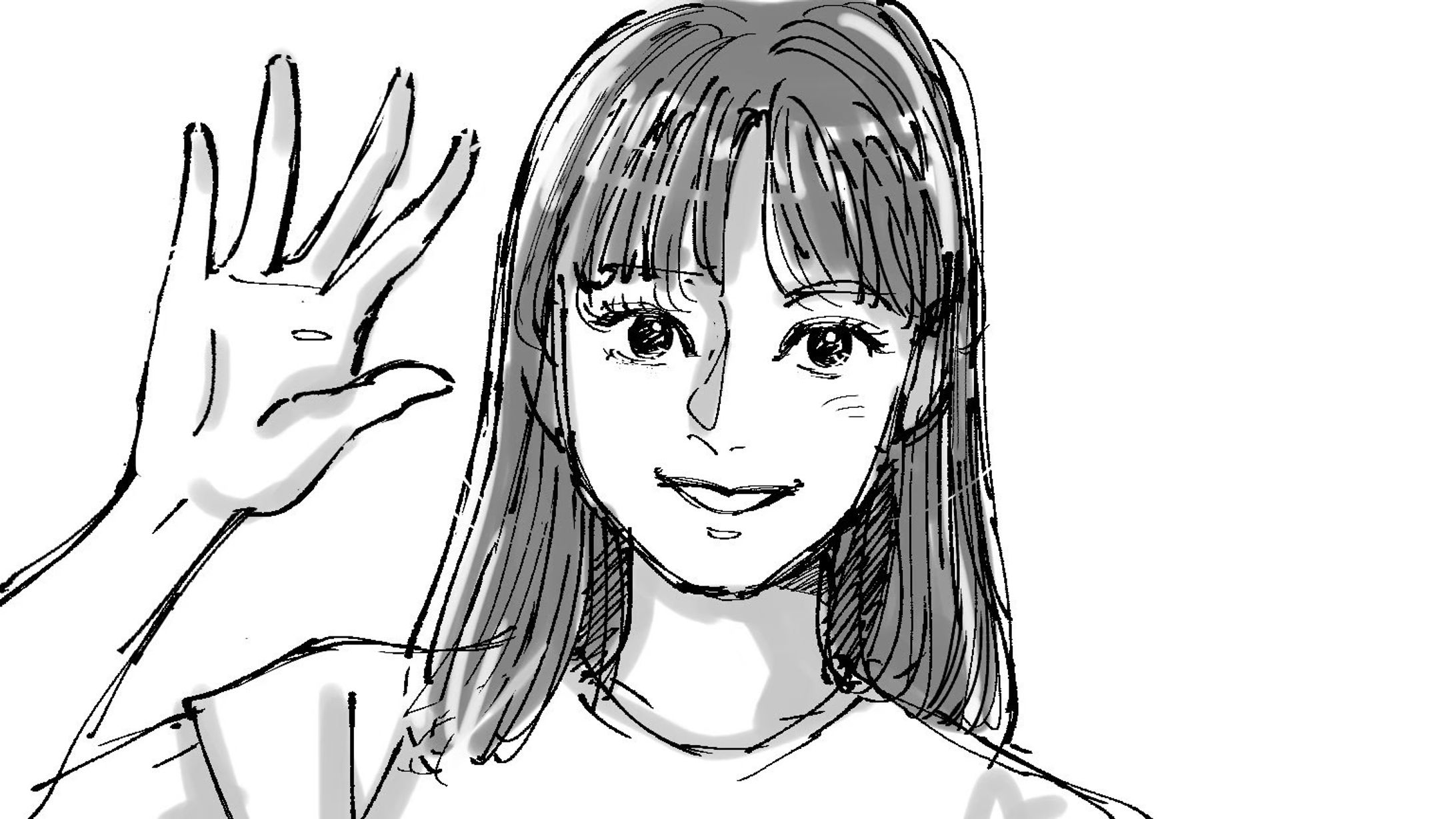 【CM絵コンテ】展示会コマーシャルCM制作のための絵コンテ用イラストカット-1