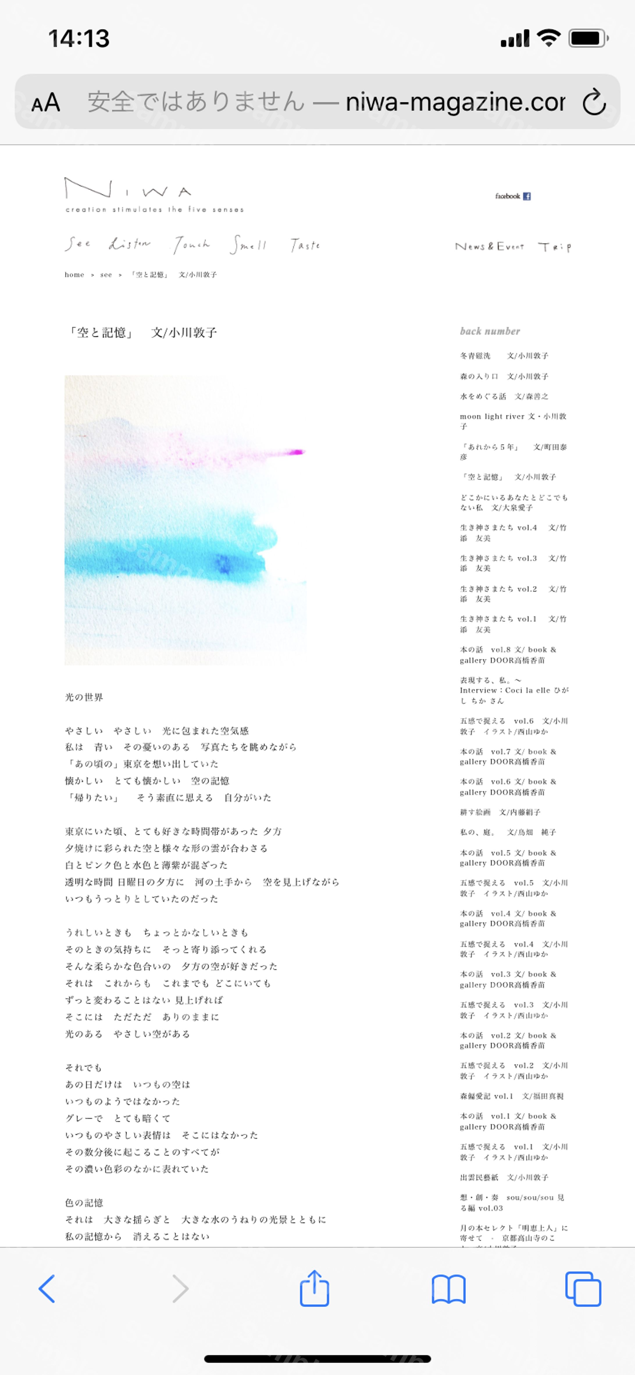 【NIWA magazine 】イラスト-1