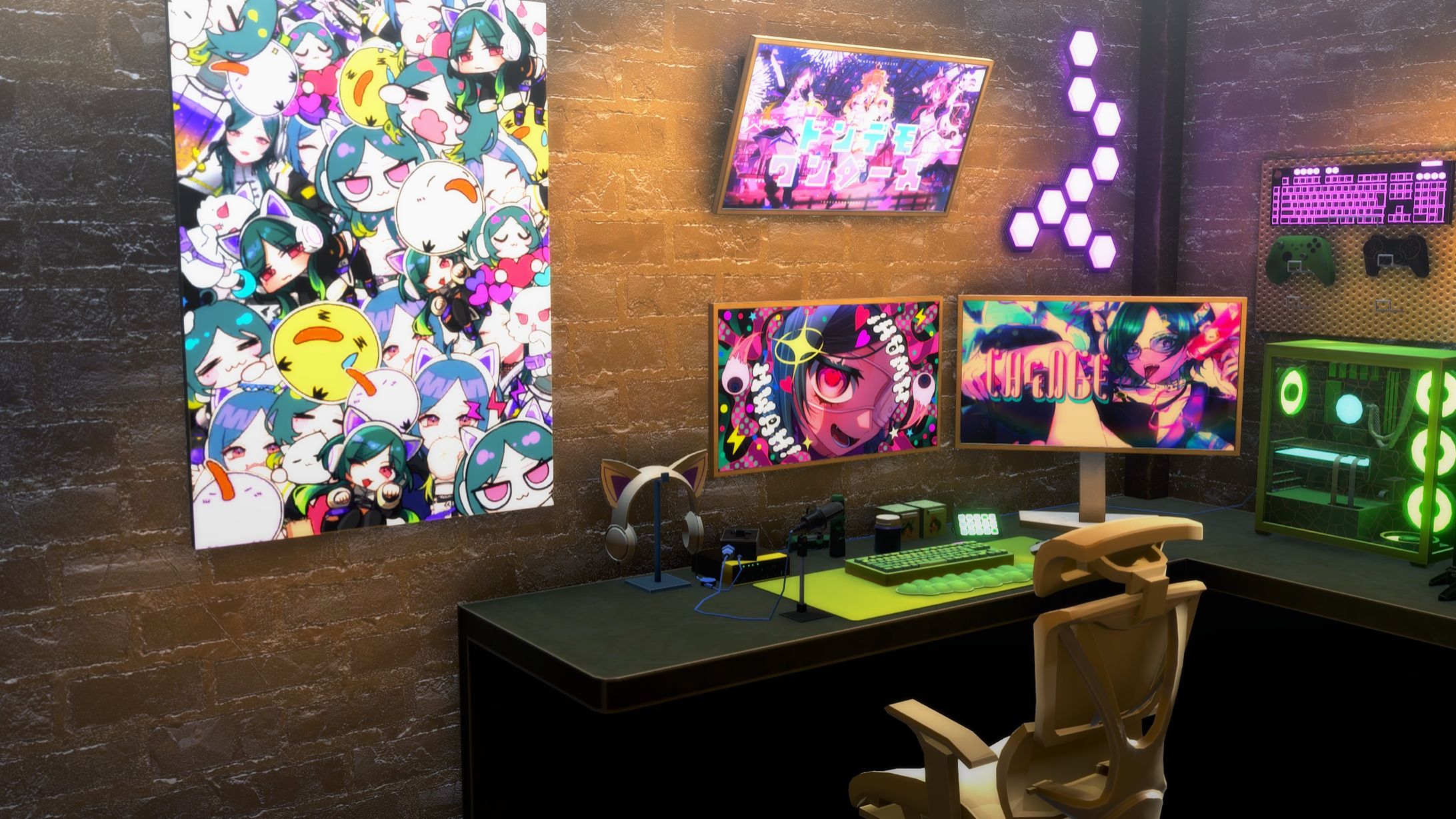 ナズ＝シア様（ @nz7_sia ）のWarudo用３D背景を制作-1