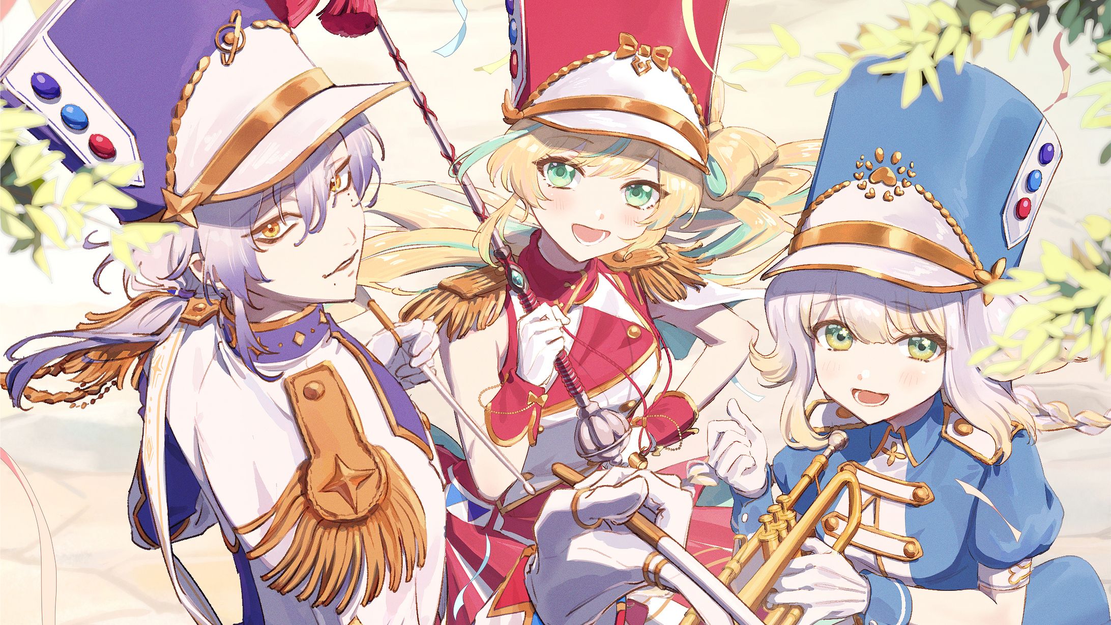 【FA】みたらし団祝二周年｜一枚絵、ロゴ、立ち絵-1