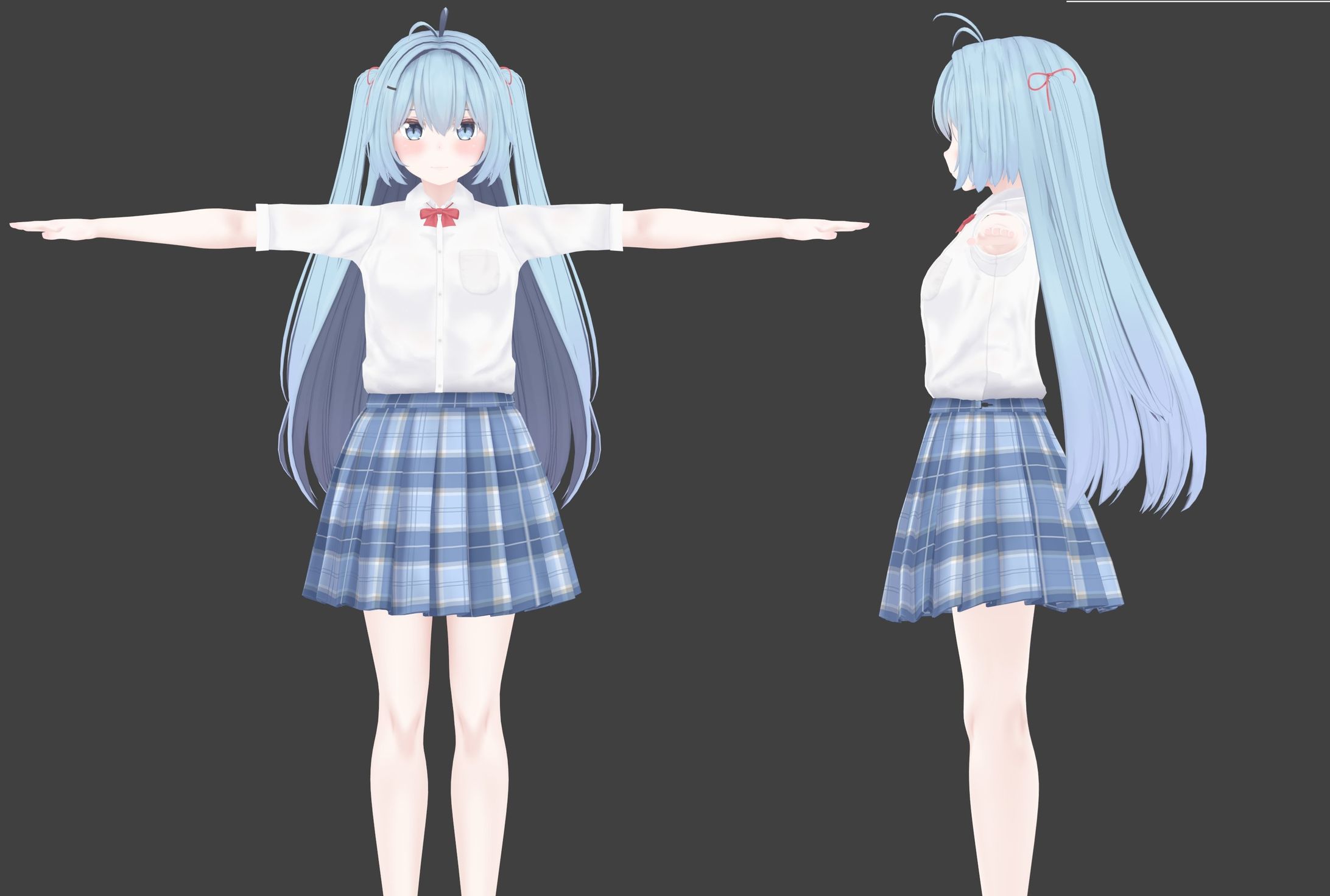 【3DCG】VRChat用アバター【WIP】-1
