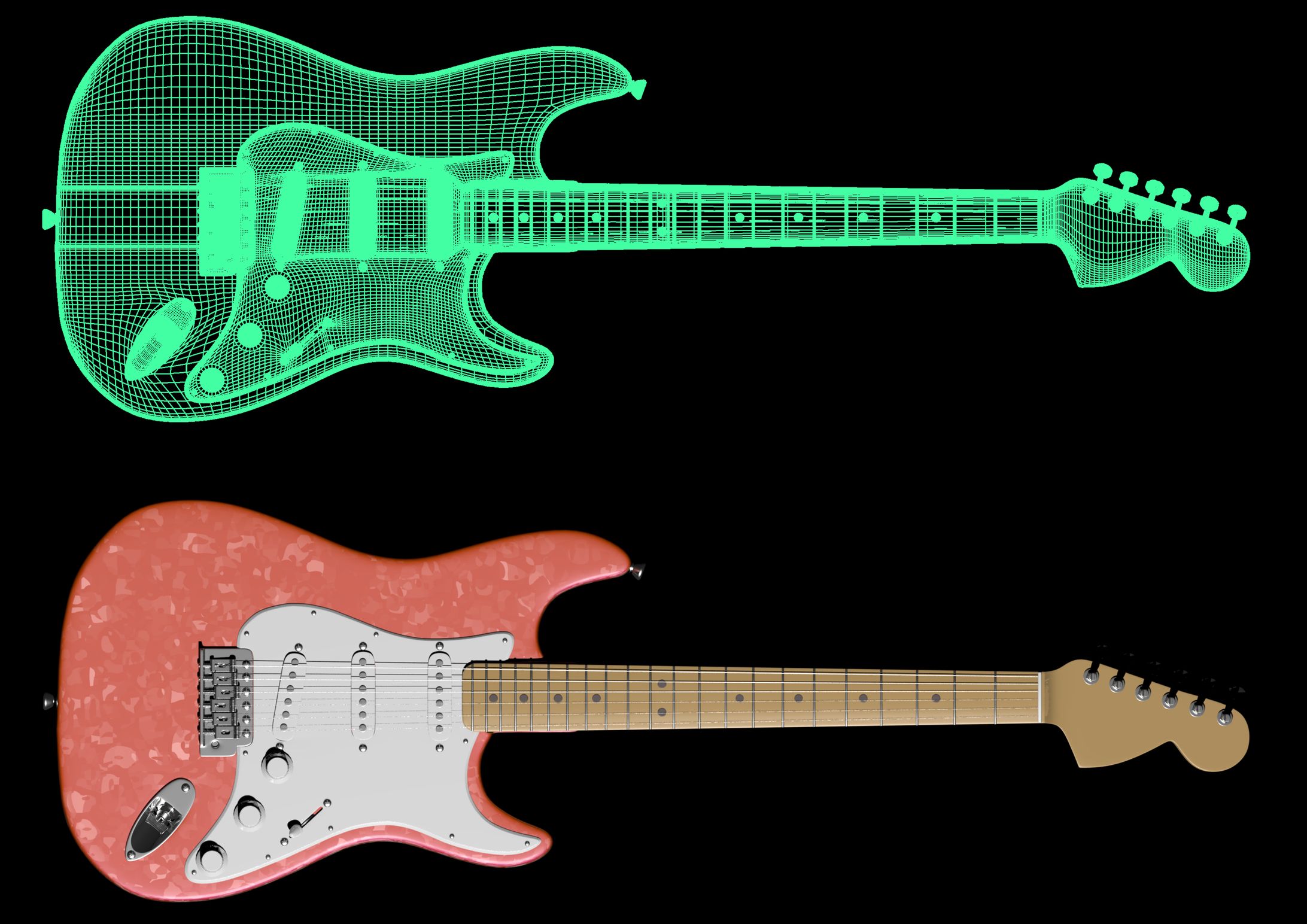 【3DCG】 GUITAR-1