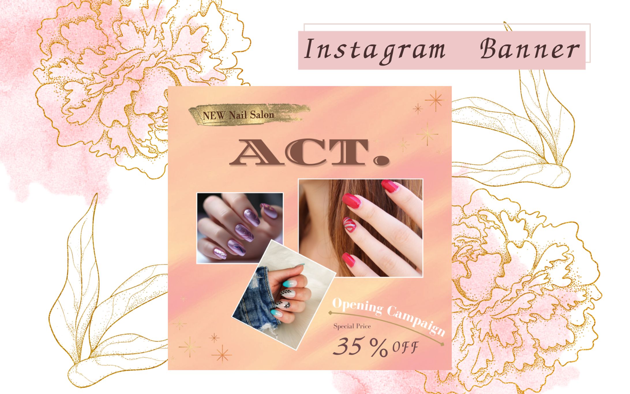 Instagram バナー(nail art)-1