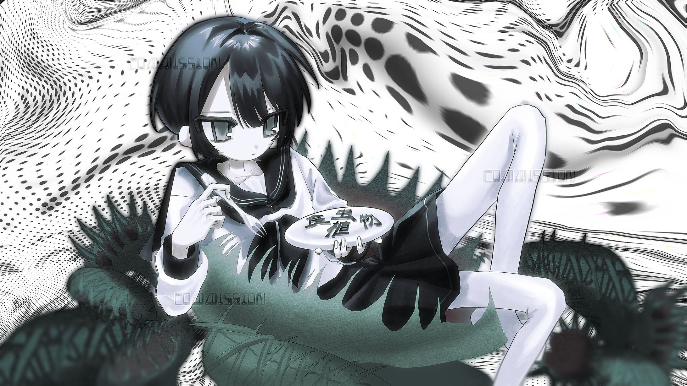 【WORK】MVイラスト - 「食虫植物」cover-1