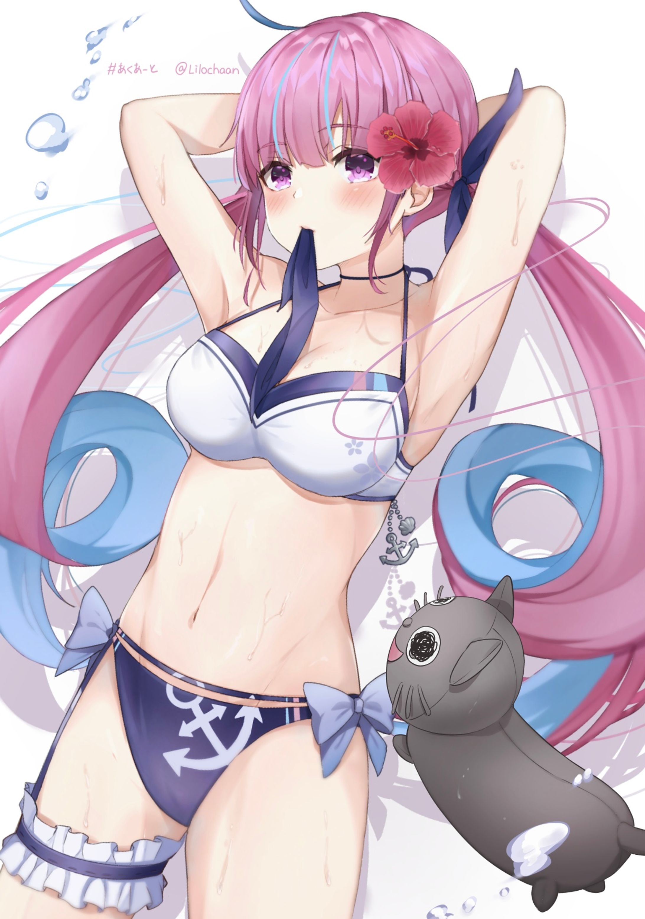 湊あくあさん(水着)-1