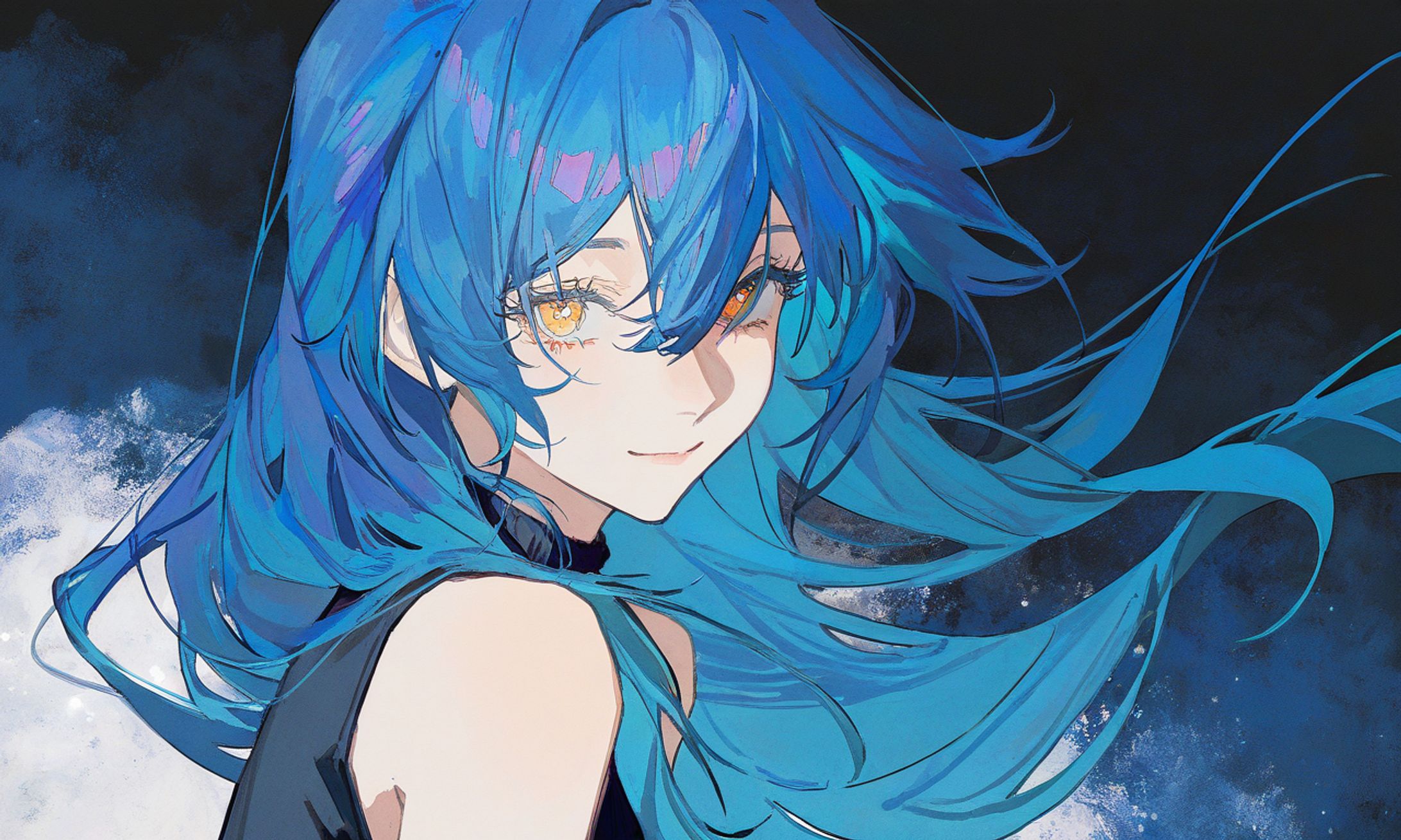 青髪ガール-1