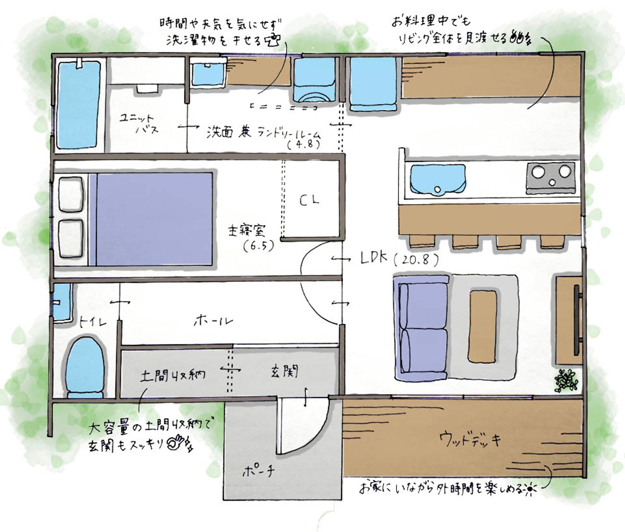 手描き間取り図-1