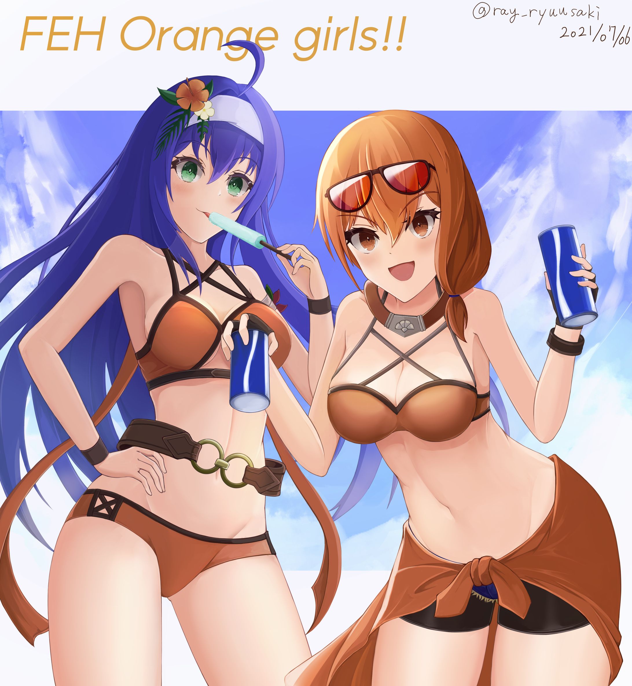 ワユレオオレンジ水着統合-1