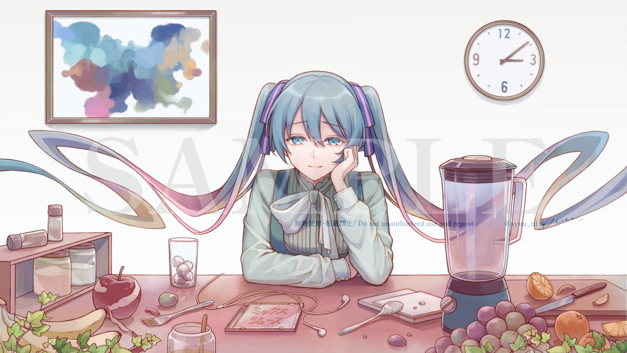 【個人依頼】MVイラスト『ミックスジュース』-1