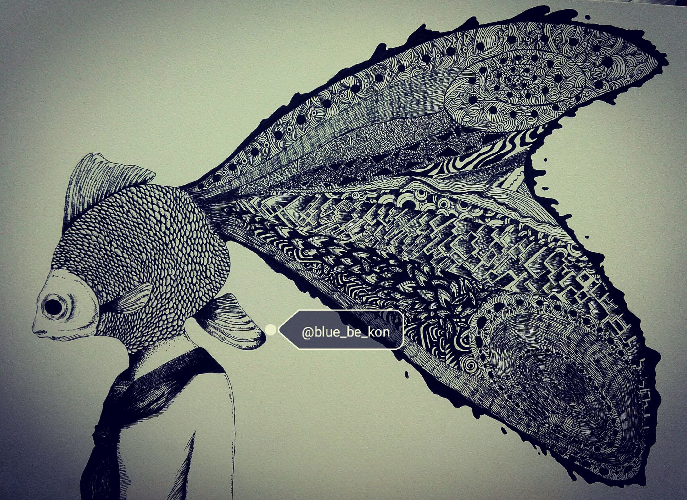 アナログペン画-1