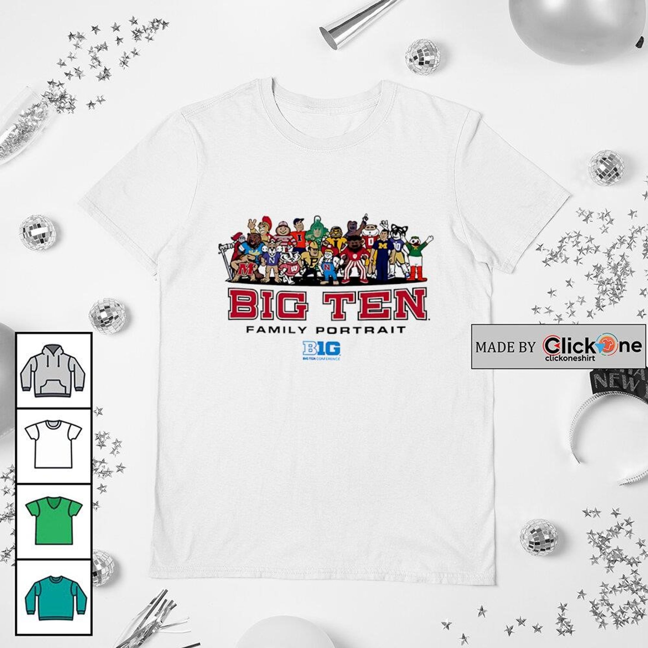 College Game Day – Mascot Family Portrait Tribute Tee-1