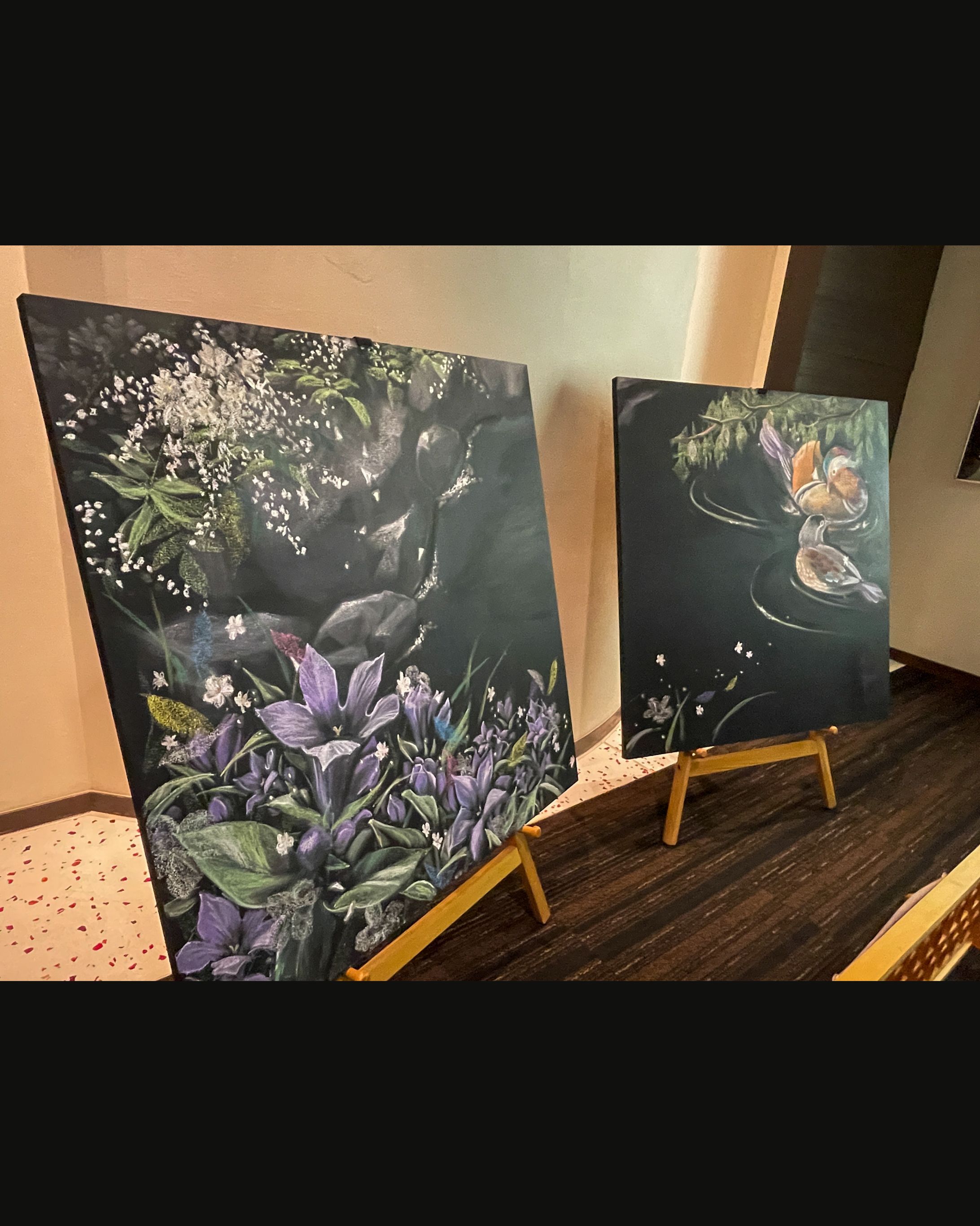 鳴子ホテル　宮城野前　黒板アート-1