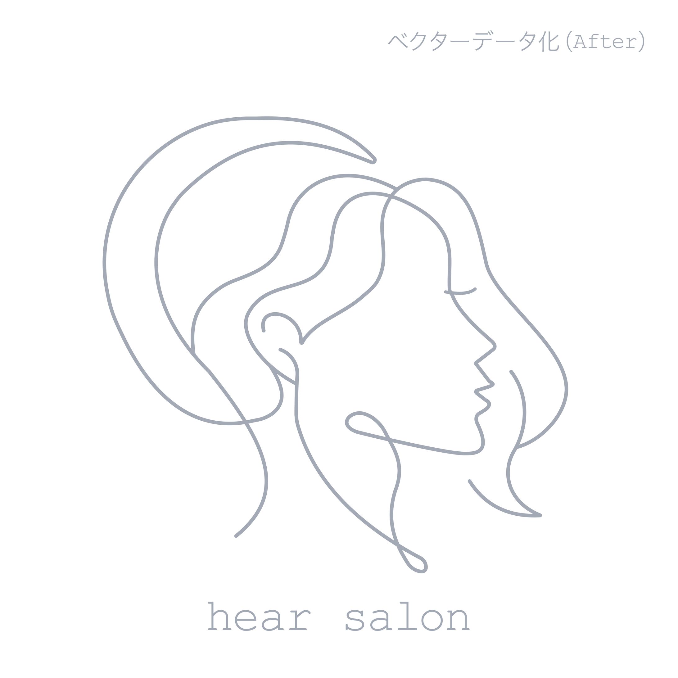 手書きスケッチのロゴトレース（ワンライン）-1