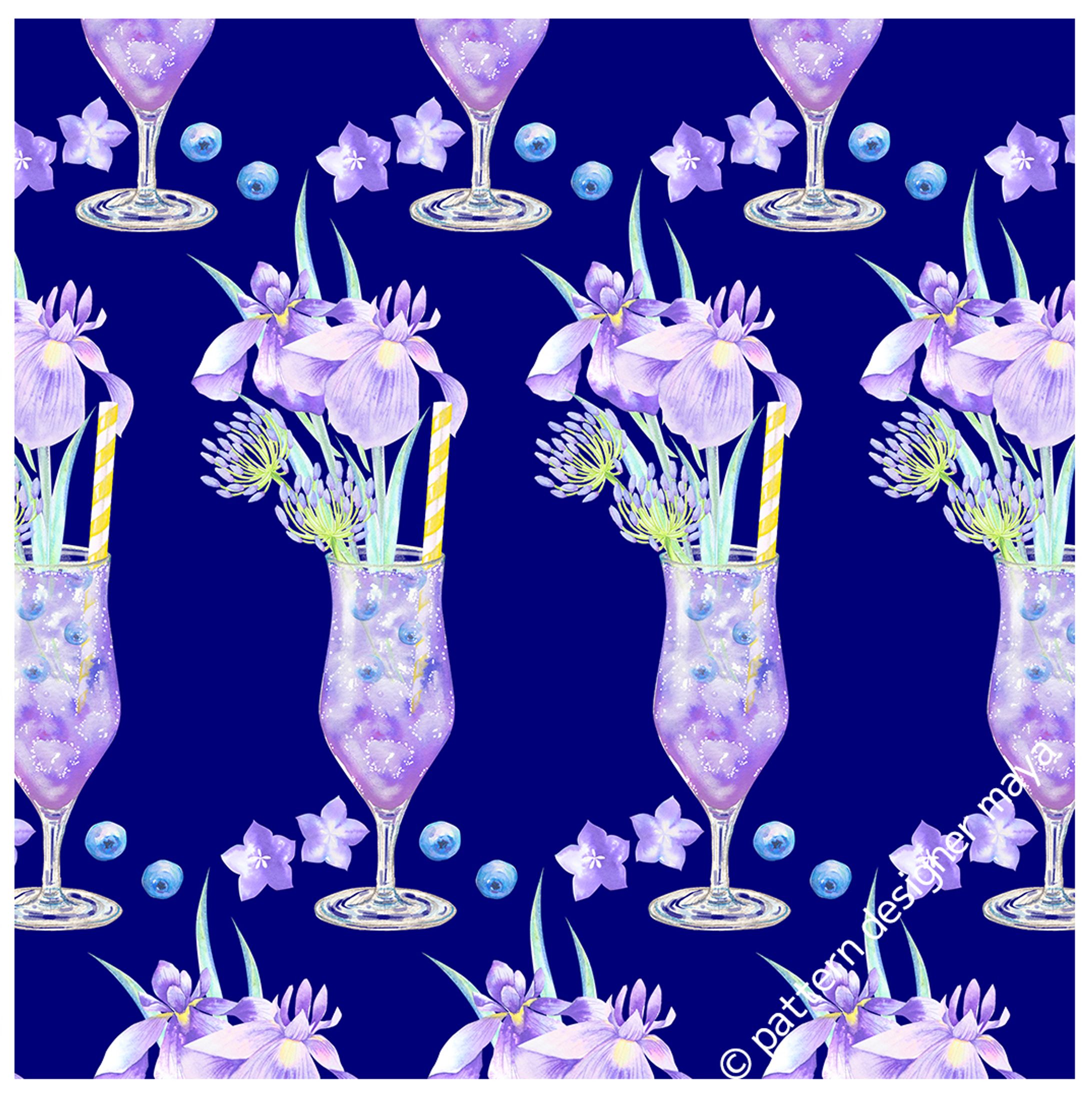むらさき花パフェ-1