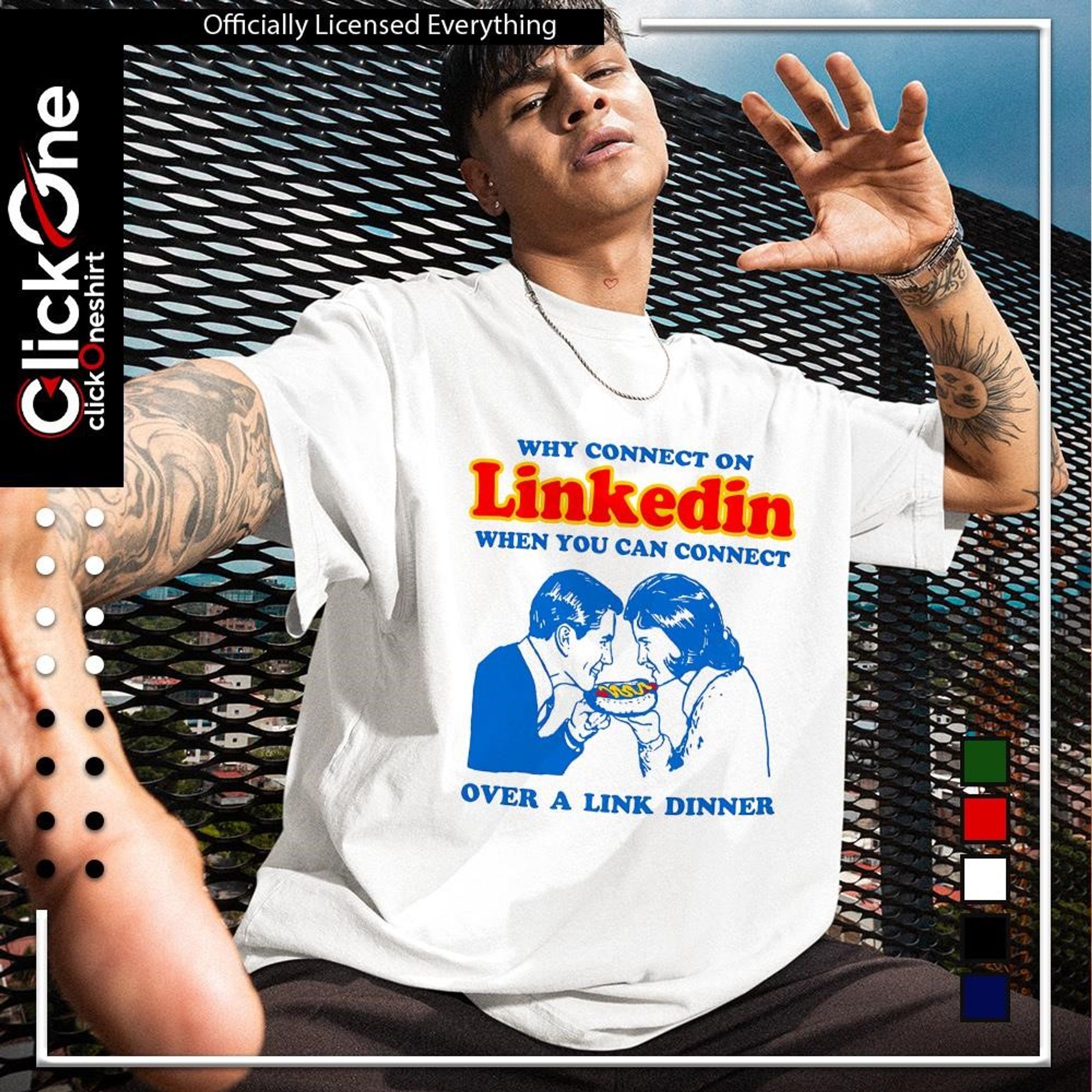 Real Connections – Hotdog Humor Tee-1