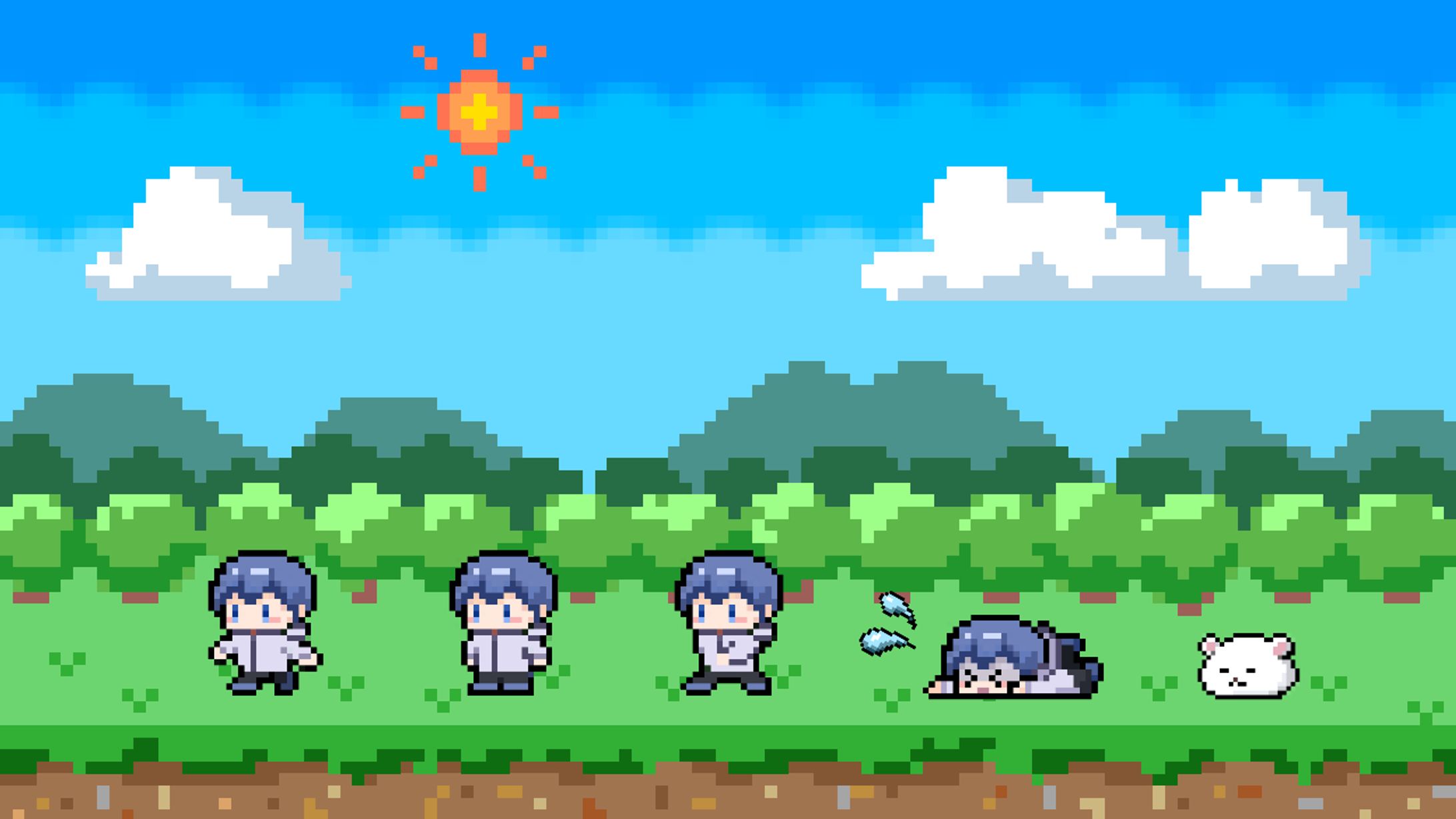 【仕事絵】メトクマ様ED用ドット絵-1
