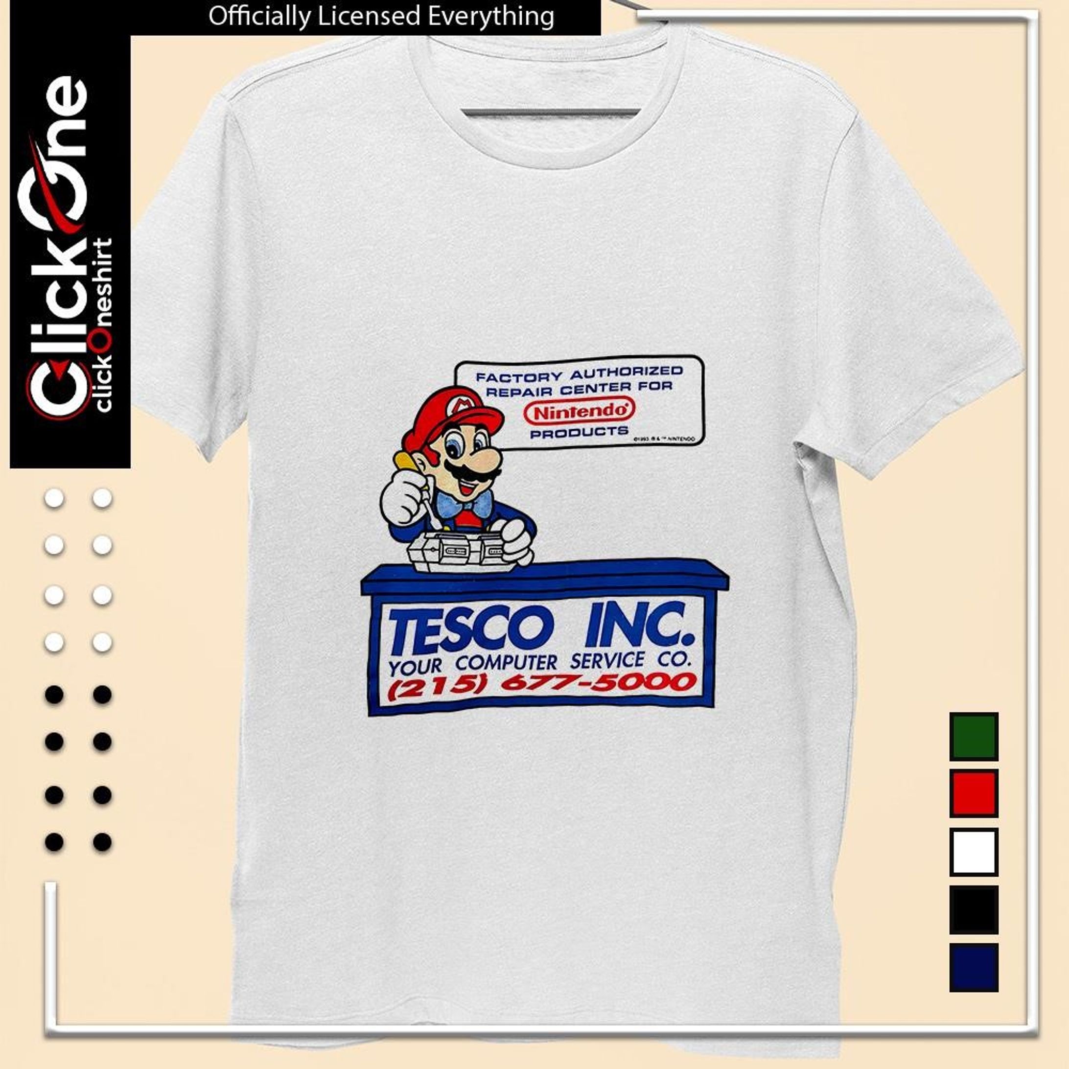 Authorized Repair 1993 – Retro Game Workshop Tee-1