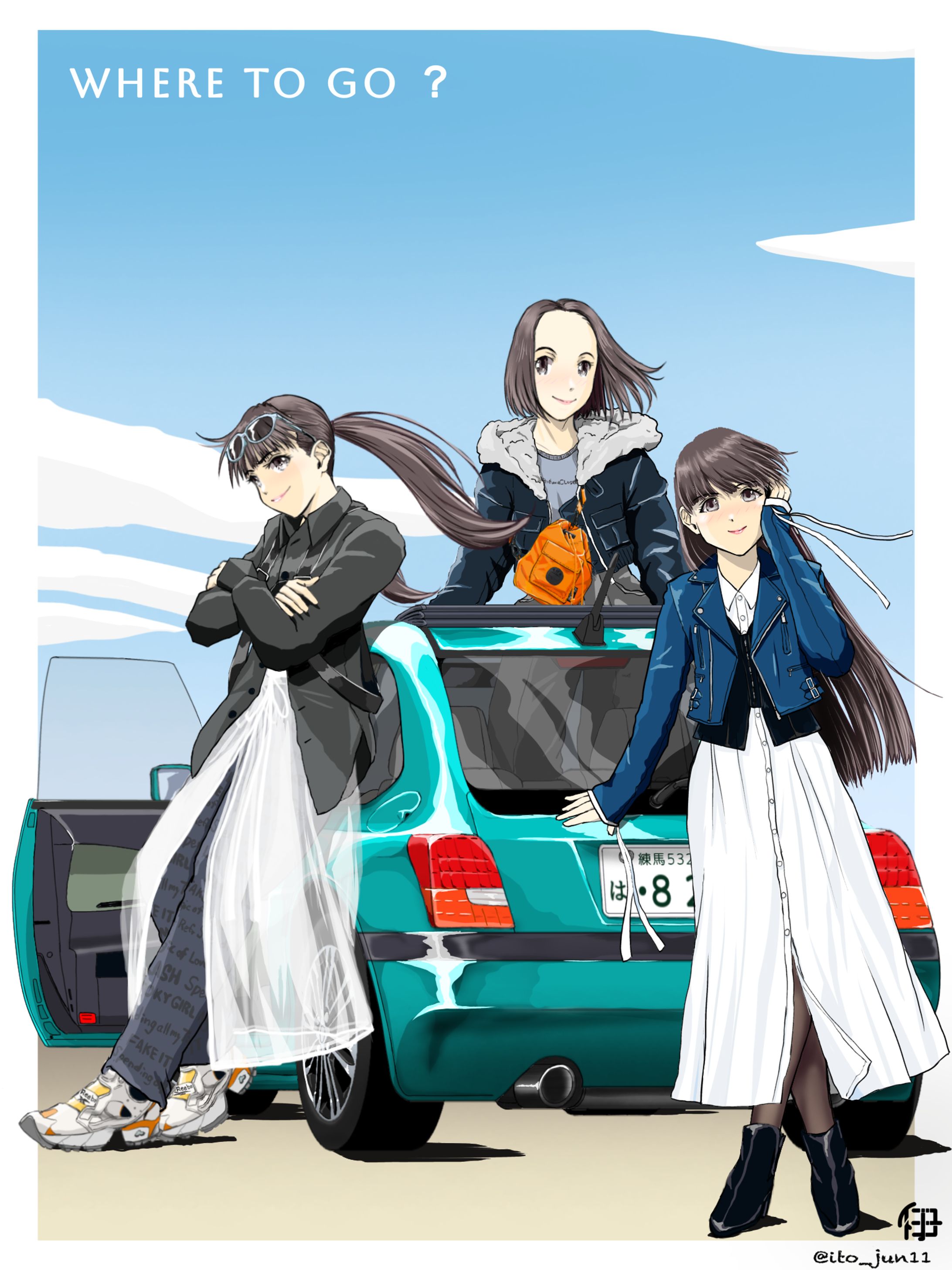 【装画サンプル】SF・キャラクター文芸向けイラスト（青春／近未来）-1