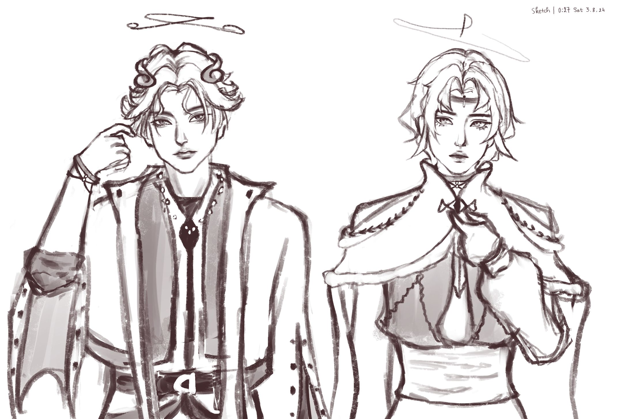 BJD-inspired OCs from my 2 dolls-1