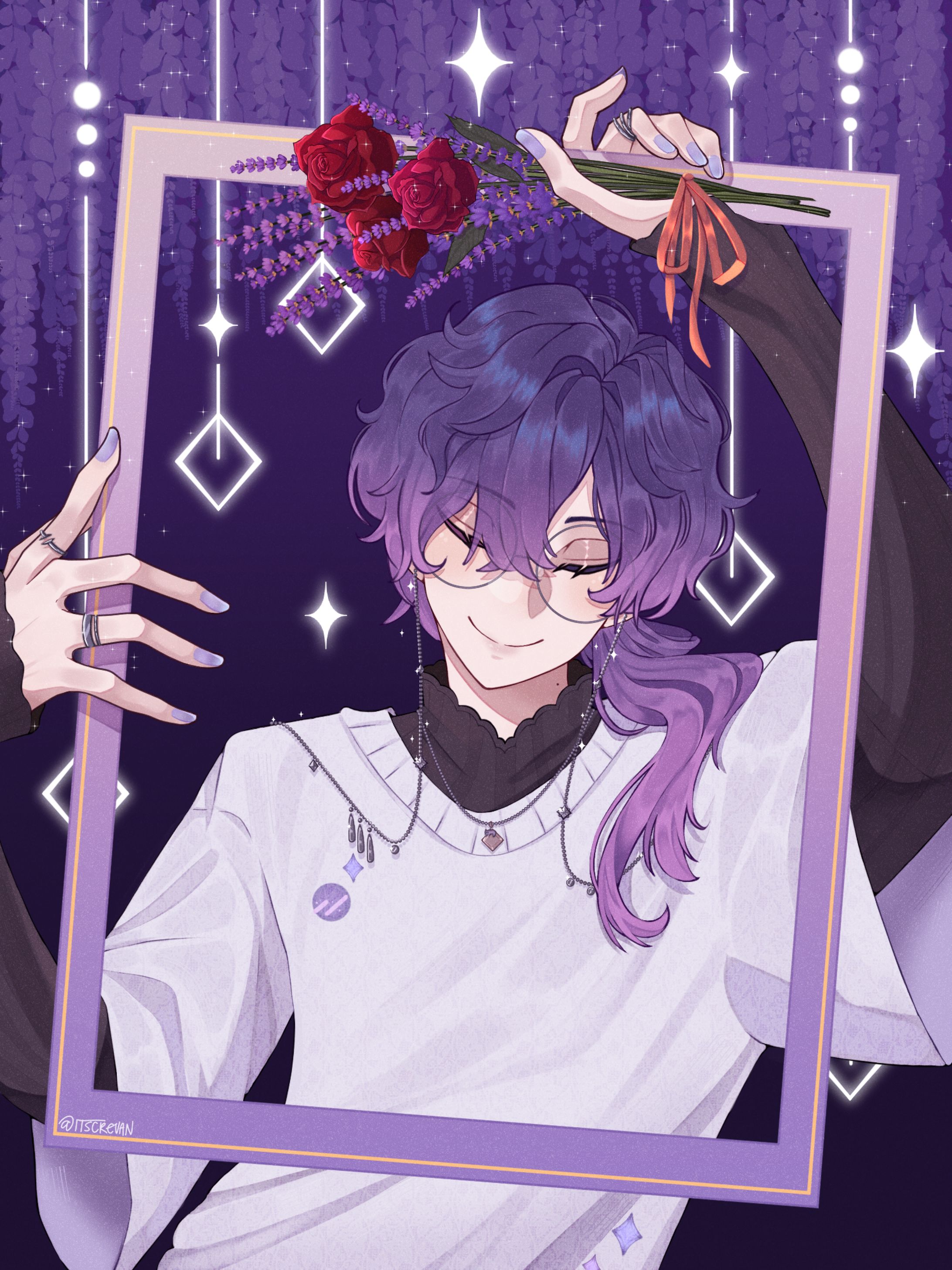 Roses and Lavenders-1