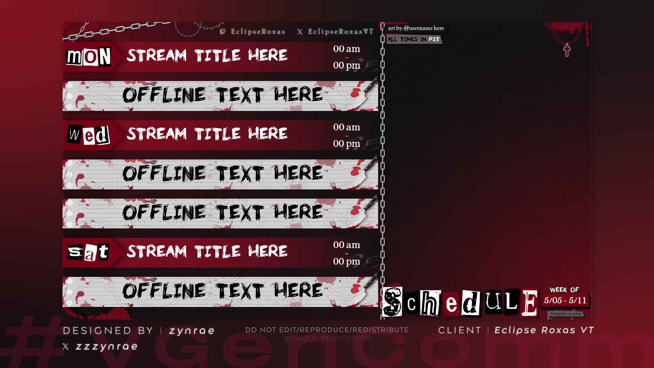 RED Stream Schedule Designs-1