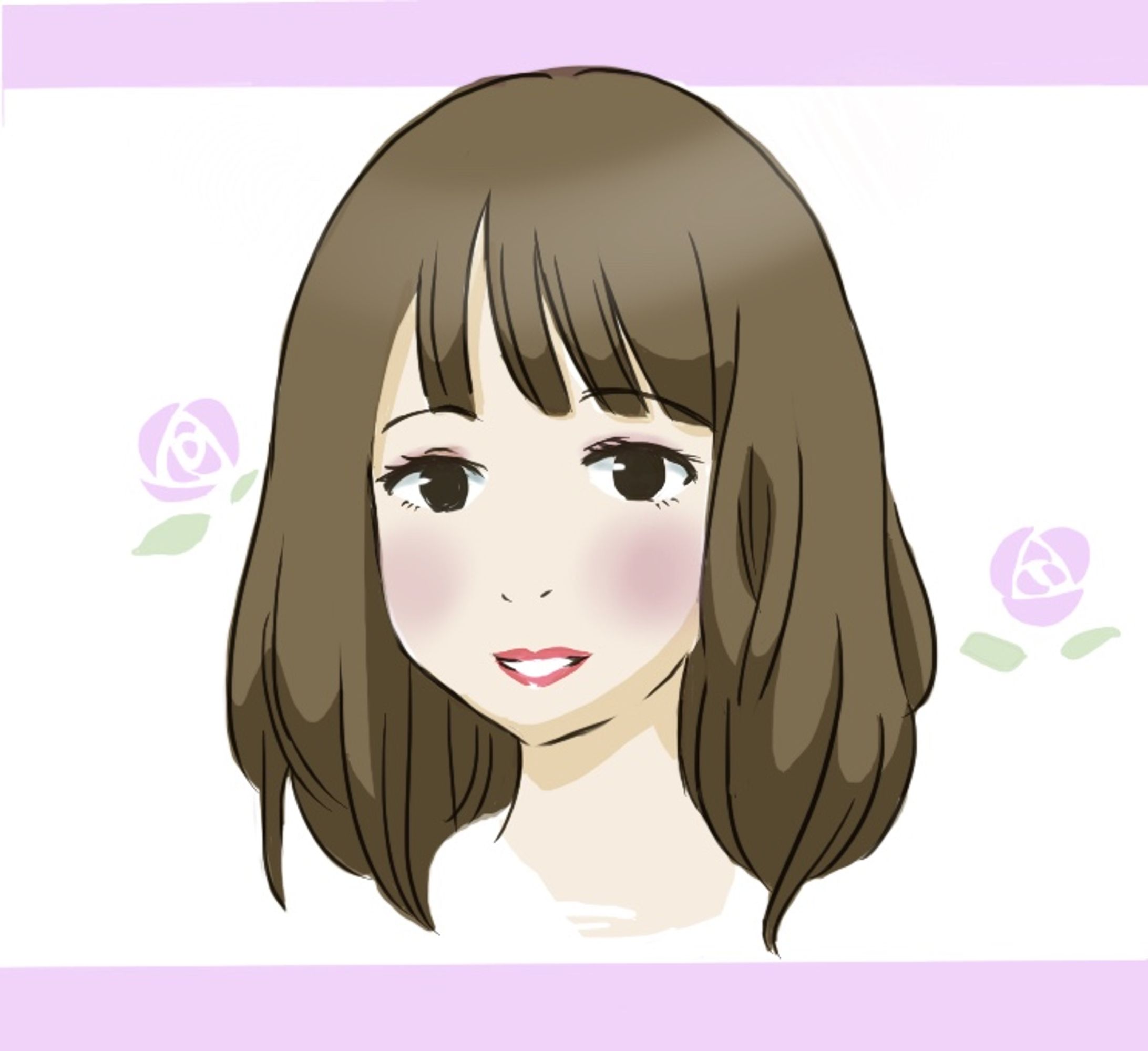 イラストカット　女性-1