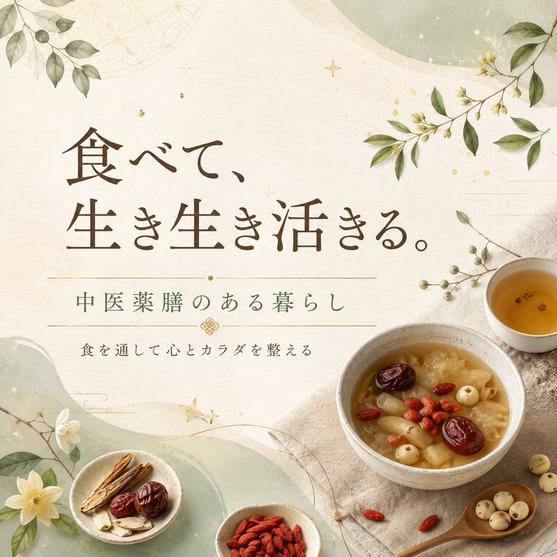 食べて、生き生き活きる。中医薬膳のある暮らし-1