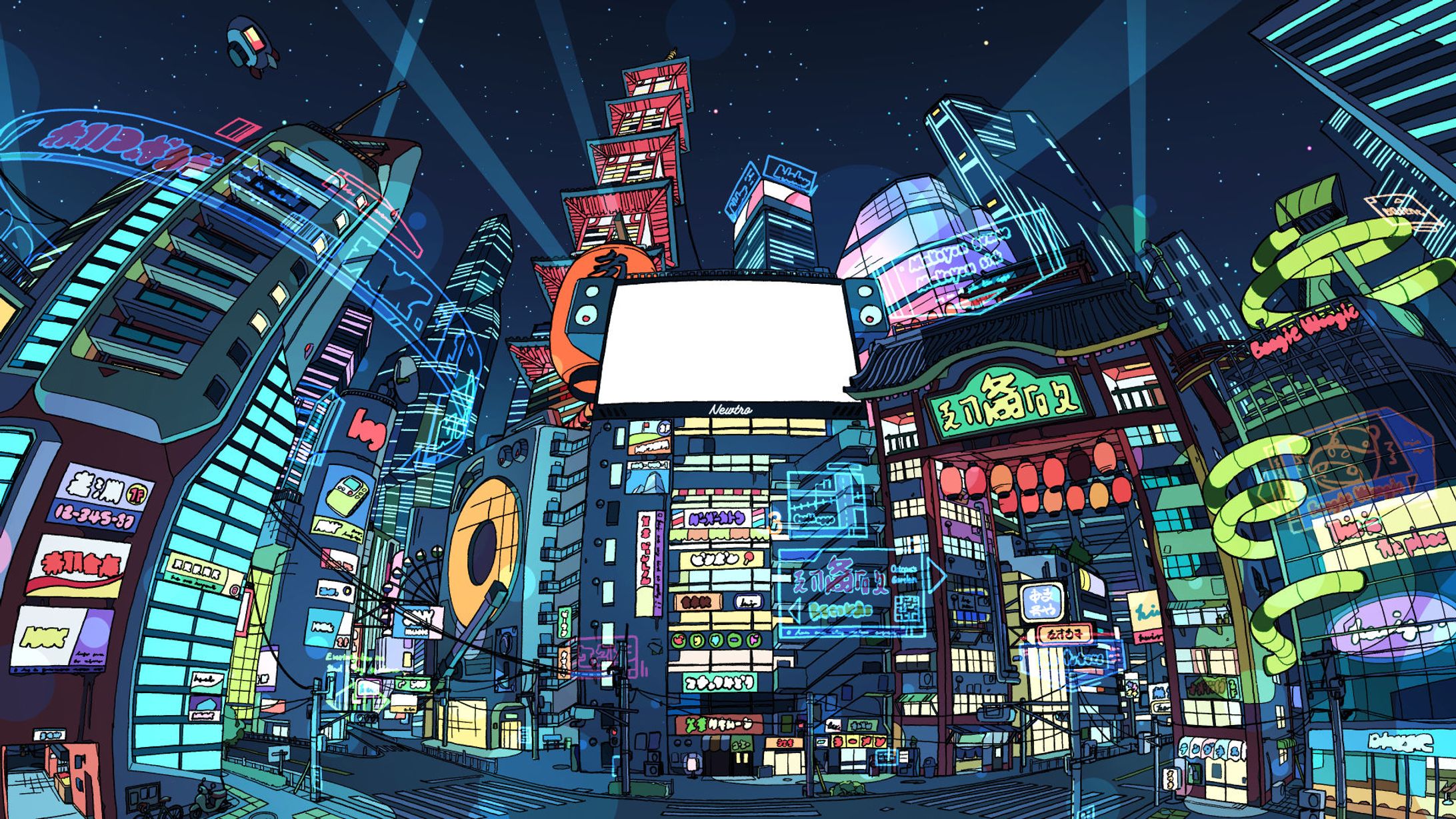 【ご依頼】ソニーミュージックさんNewtro フォーマットイラスト-1