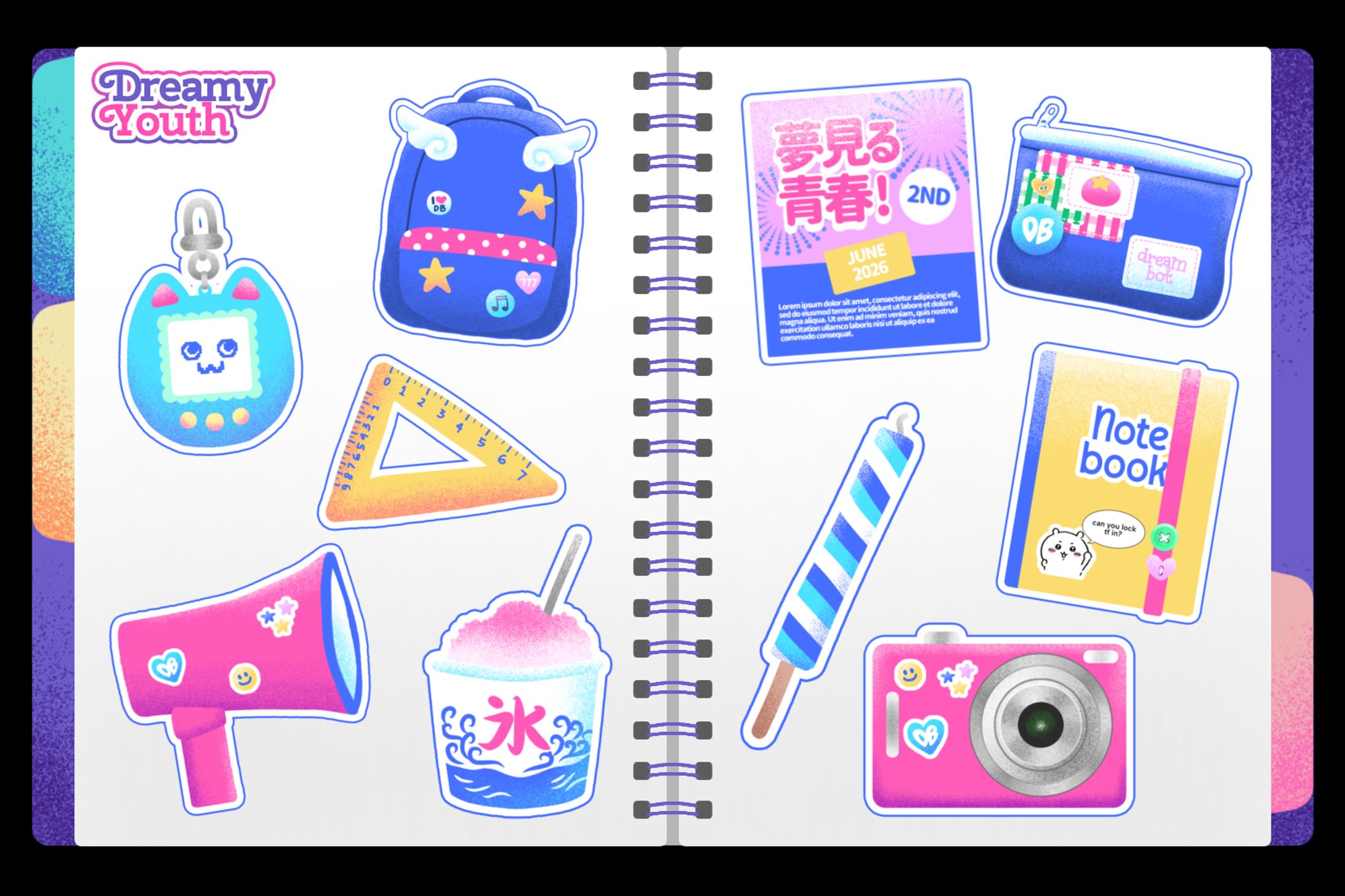[PERSONAL PROJECT] Dreamy Youth Sticker Book-1
