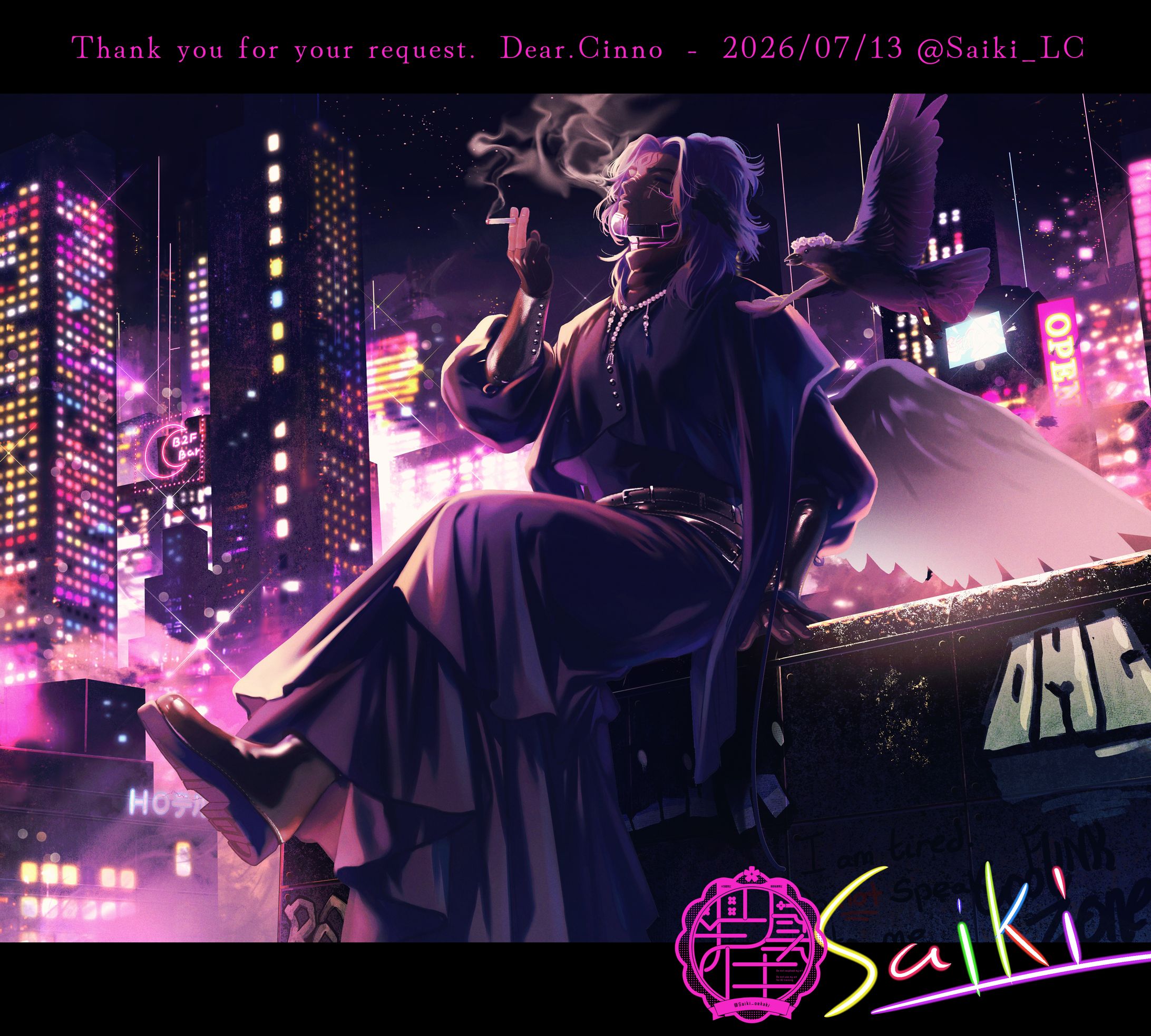 背景ありイラスト（skeb）-1