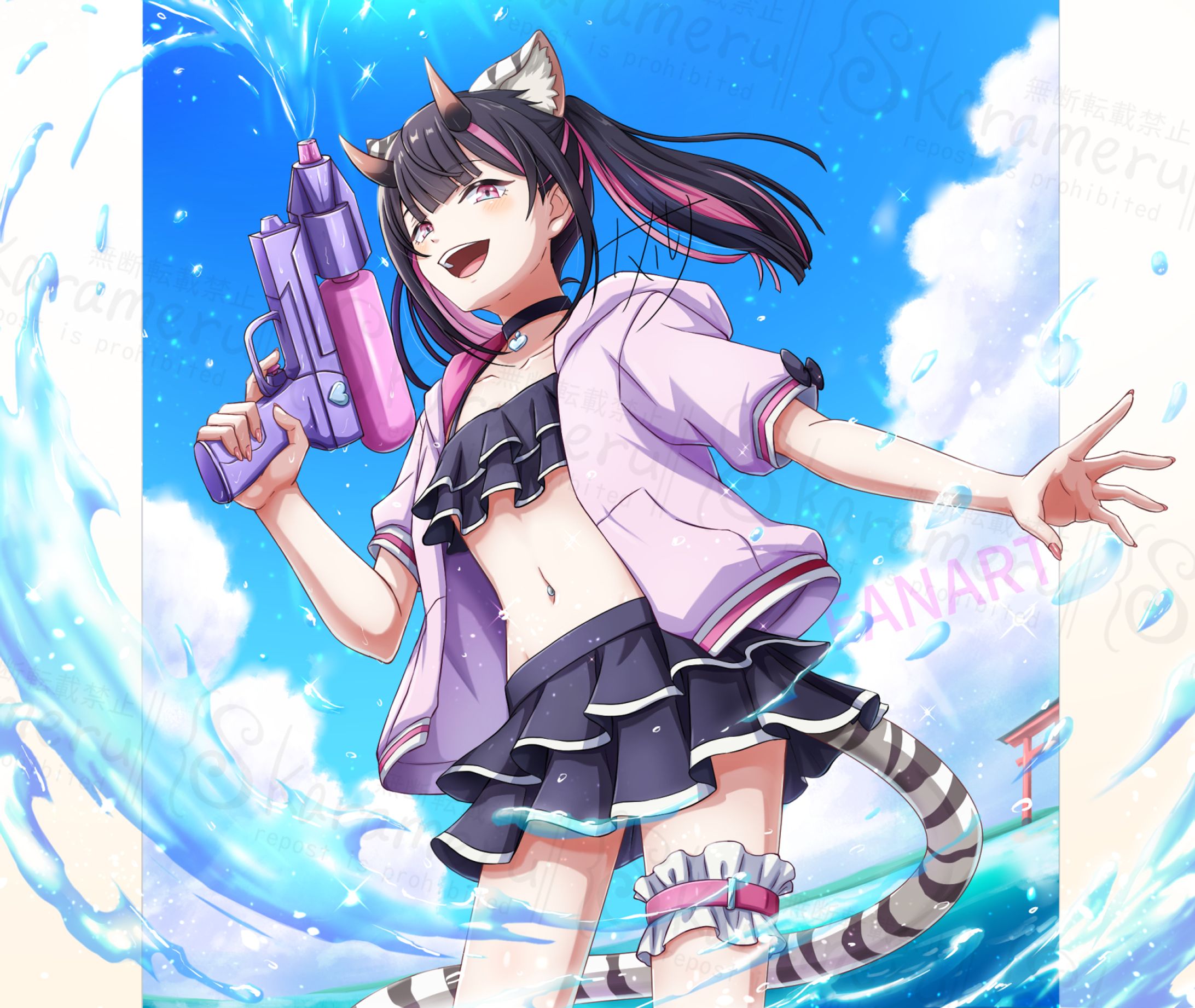ファンアート　乃依　水着 -1