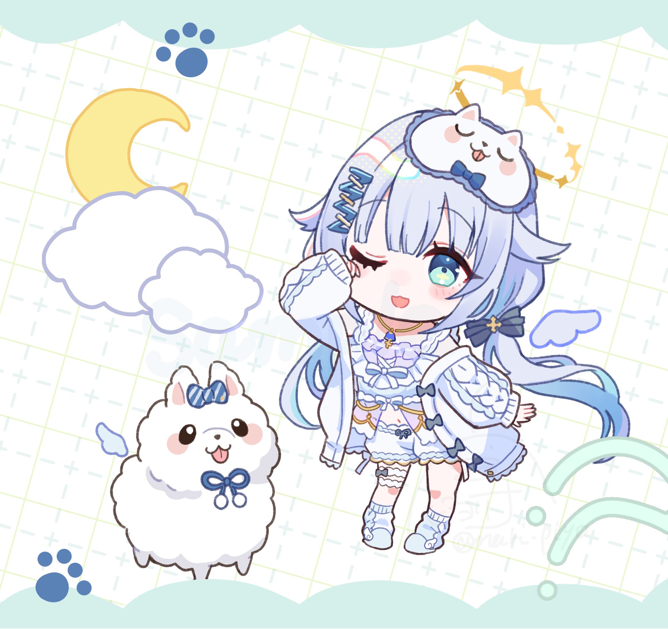 【Vtuber】あまねすや SDイラスト-1