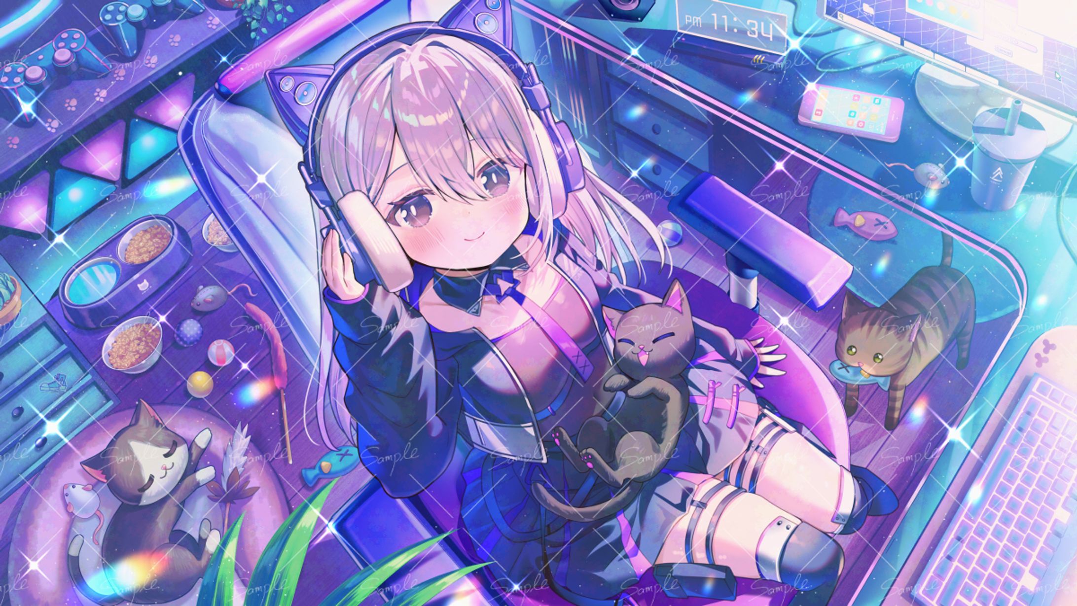 涼月天カノン様 配信用イラスト-1
