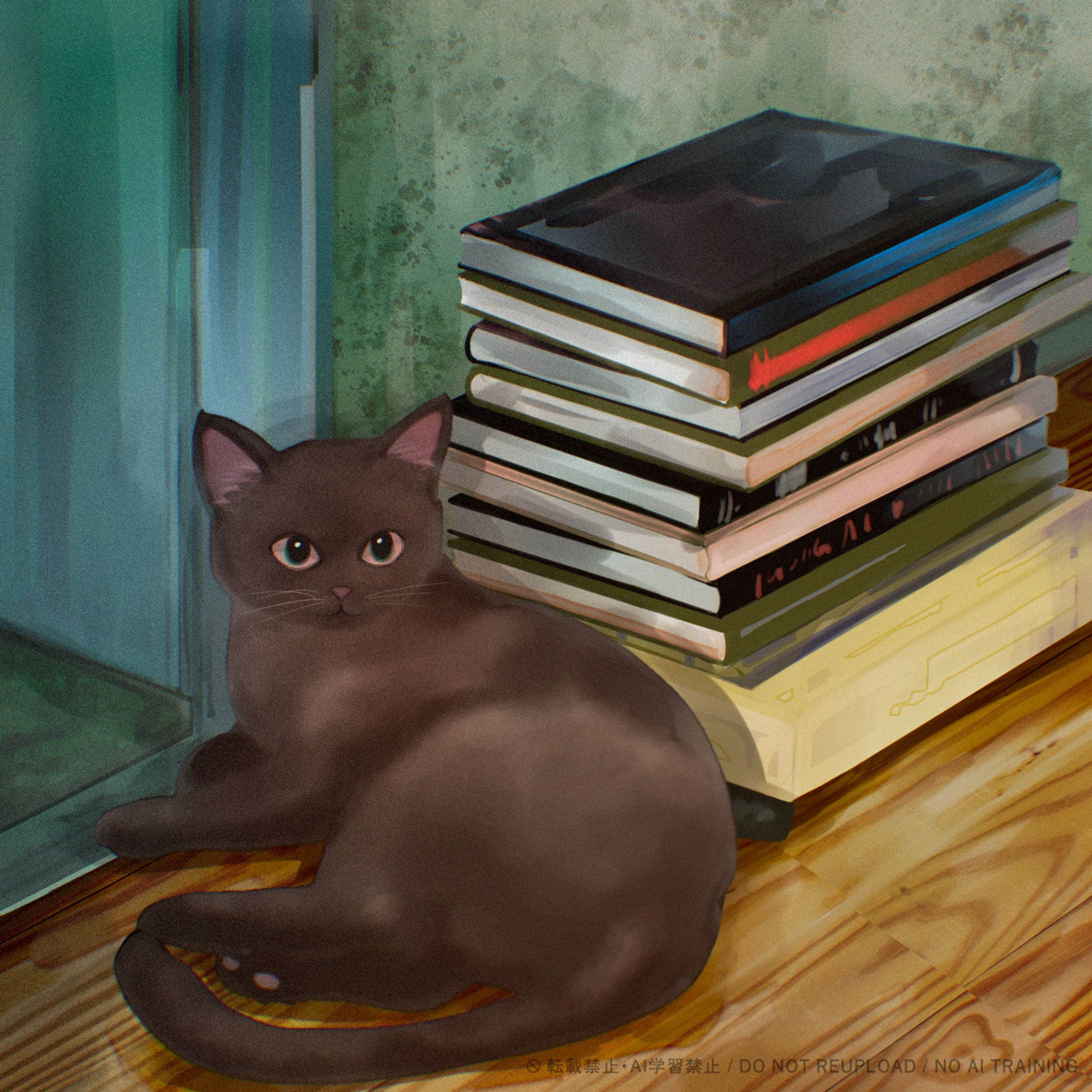 本と猫-1