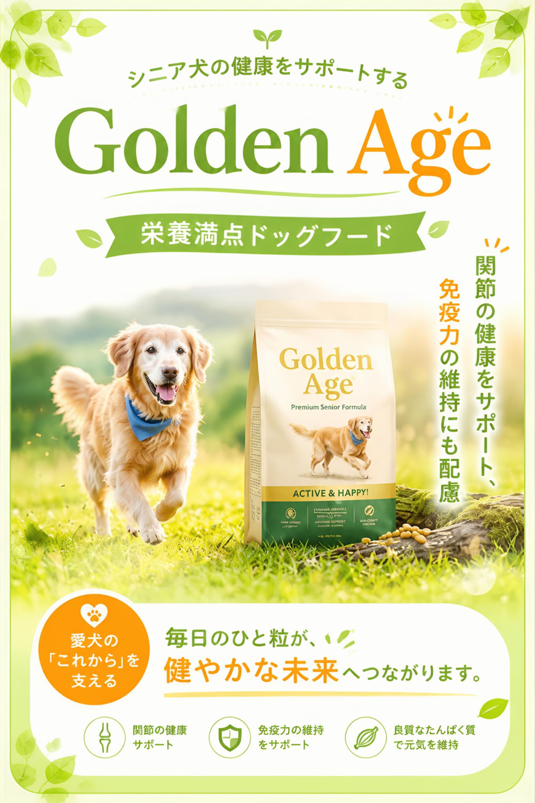 シニア犬の健康をサポートするドッグフード -1