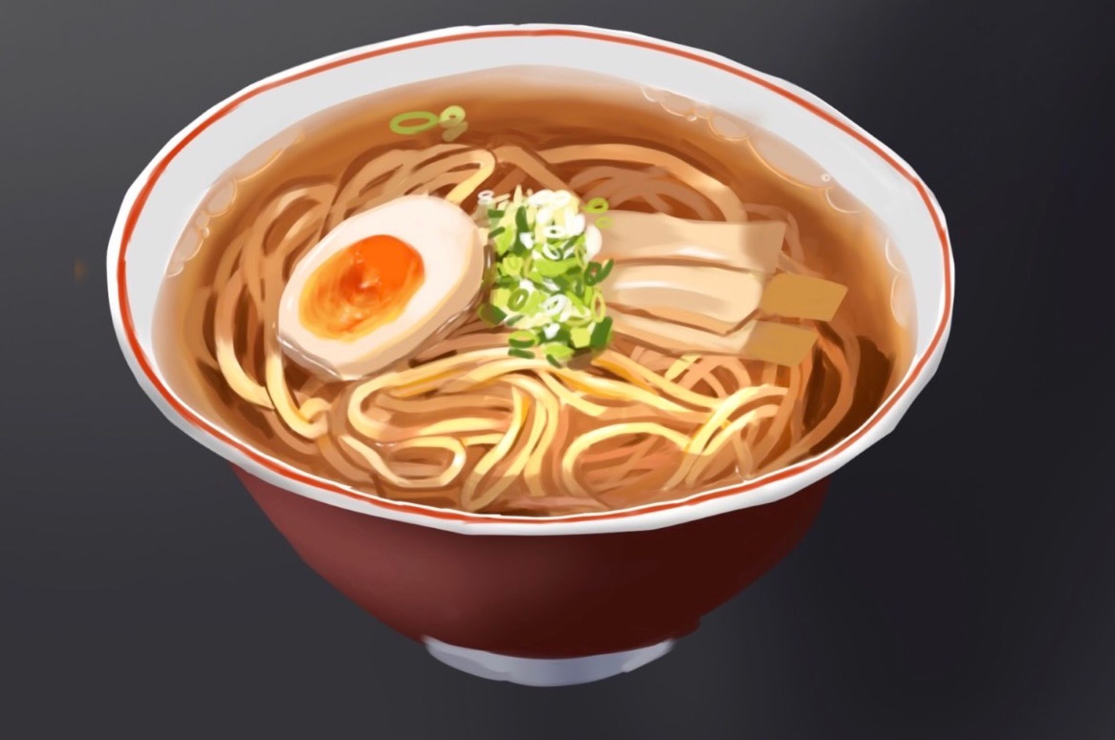 〈Drawing〉ラーメン（スマホ指描き）-1