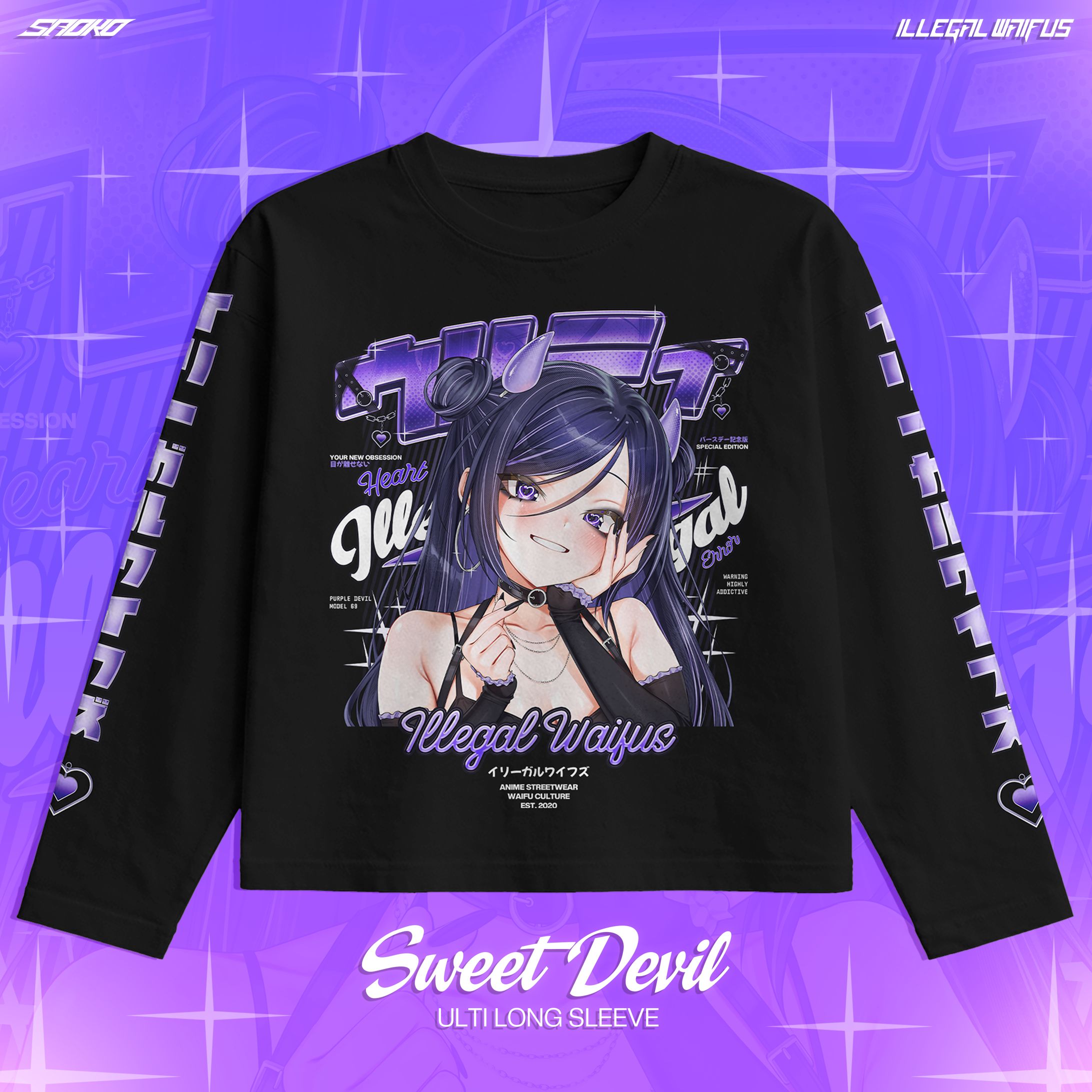 #CommsWorks | Sweet Devil - T-SHIRTS | ILLEGAL WAIFUS x SAOKO-1