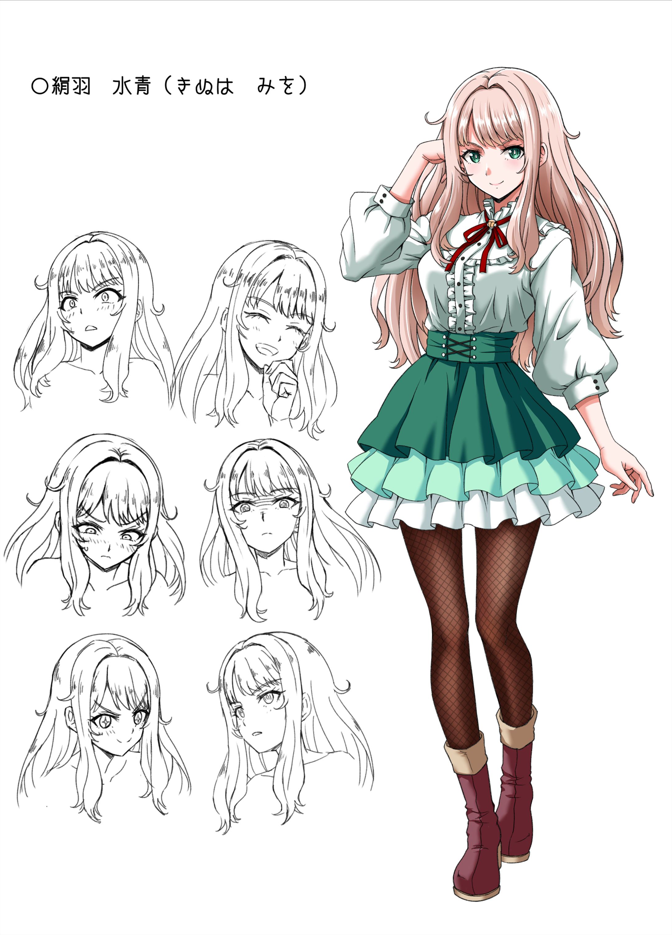 オリジナル漫画作品用キャラクターデザイン-1