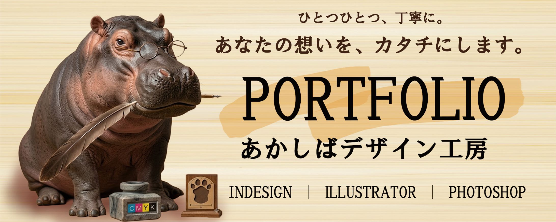 【自作ヘッダー】屋号「あかしばデザイン工房」キービジュアル-1