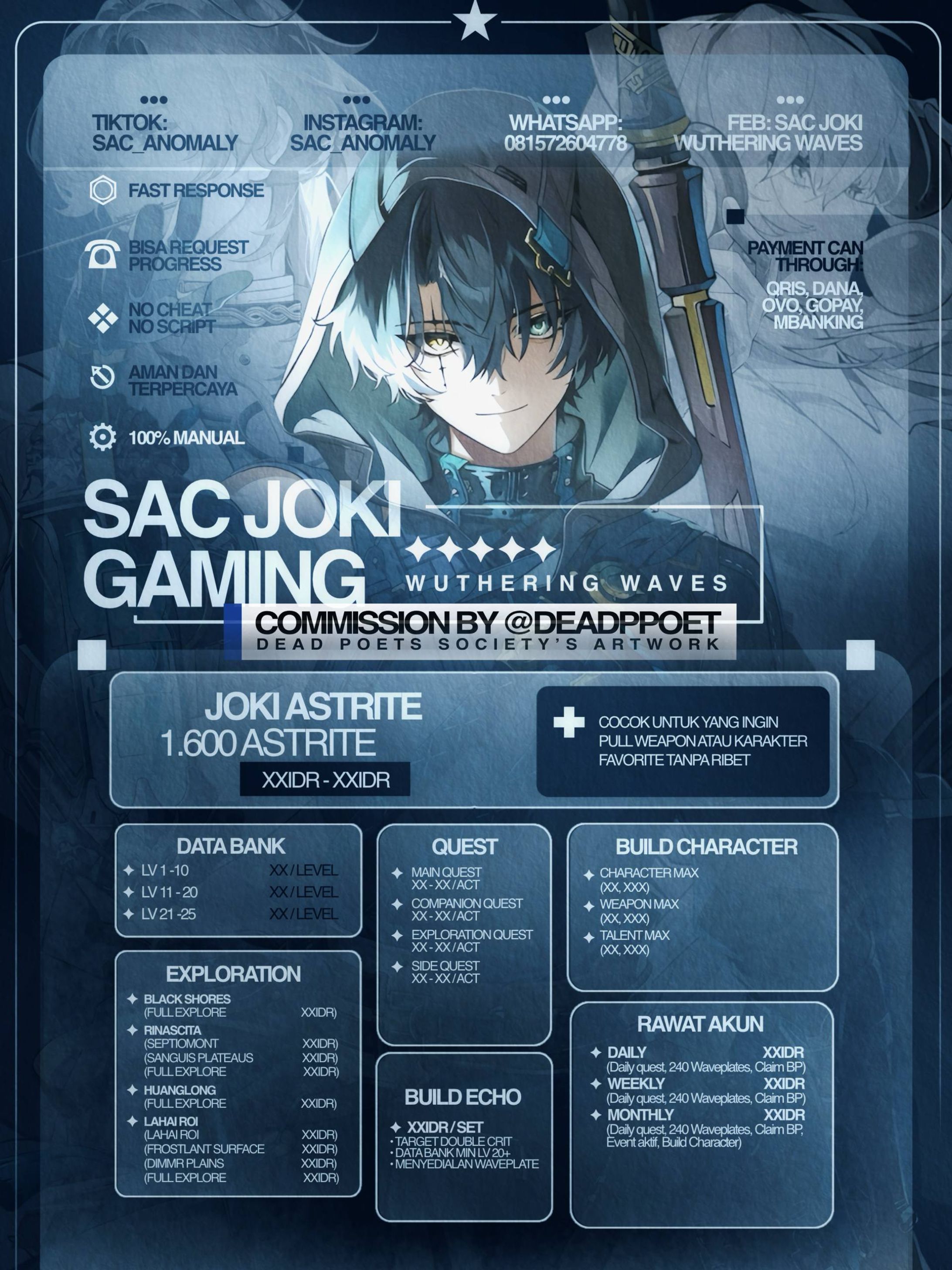Commission: Poster BA. Pricelist Isaac-1