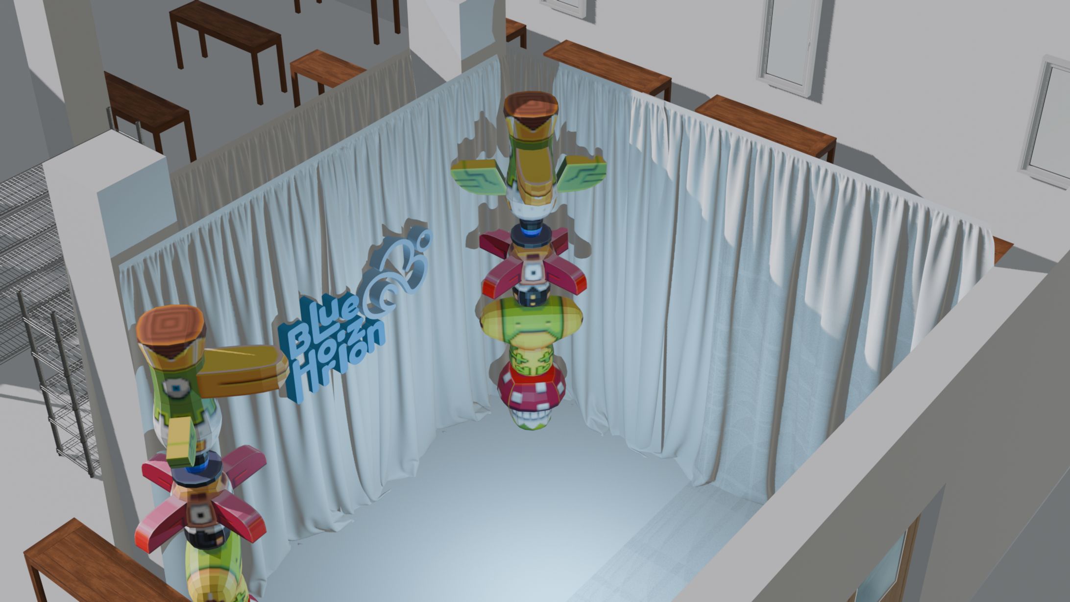 Desain interior pameran blue horizone-1